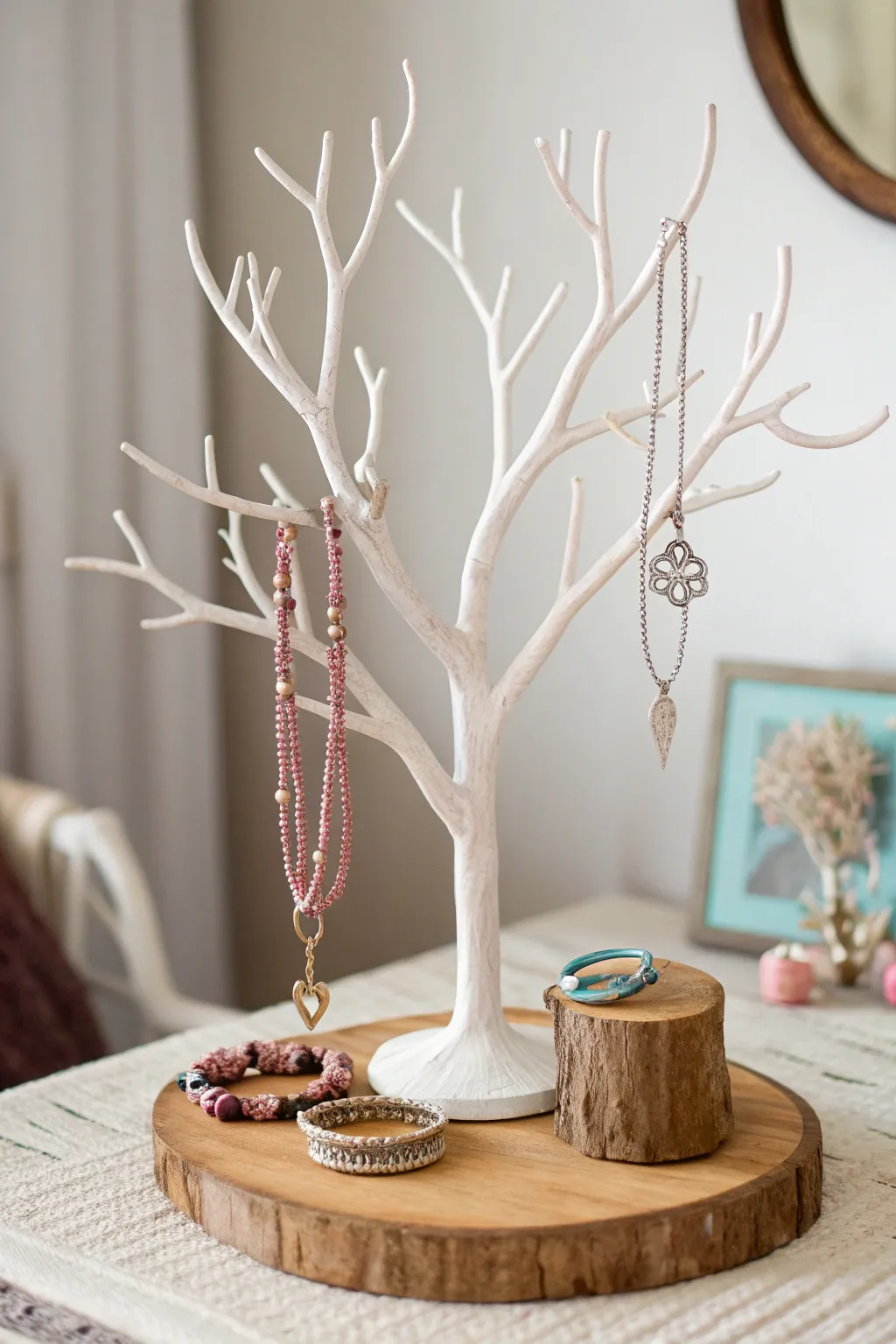Embrace nature's elegance with a DIY jewelry tree that combines simplicity and style.