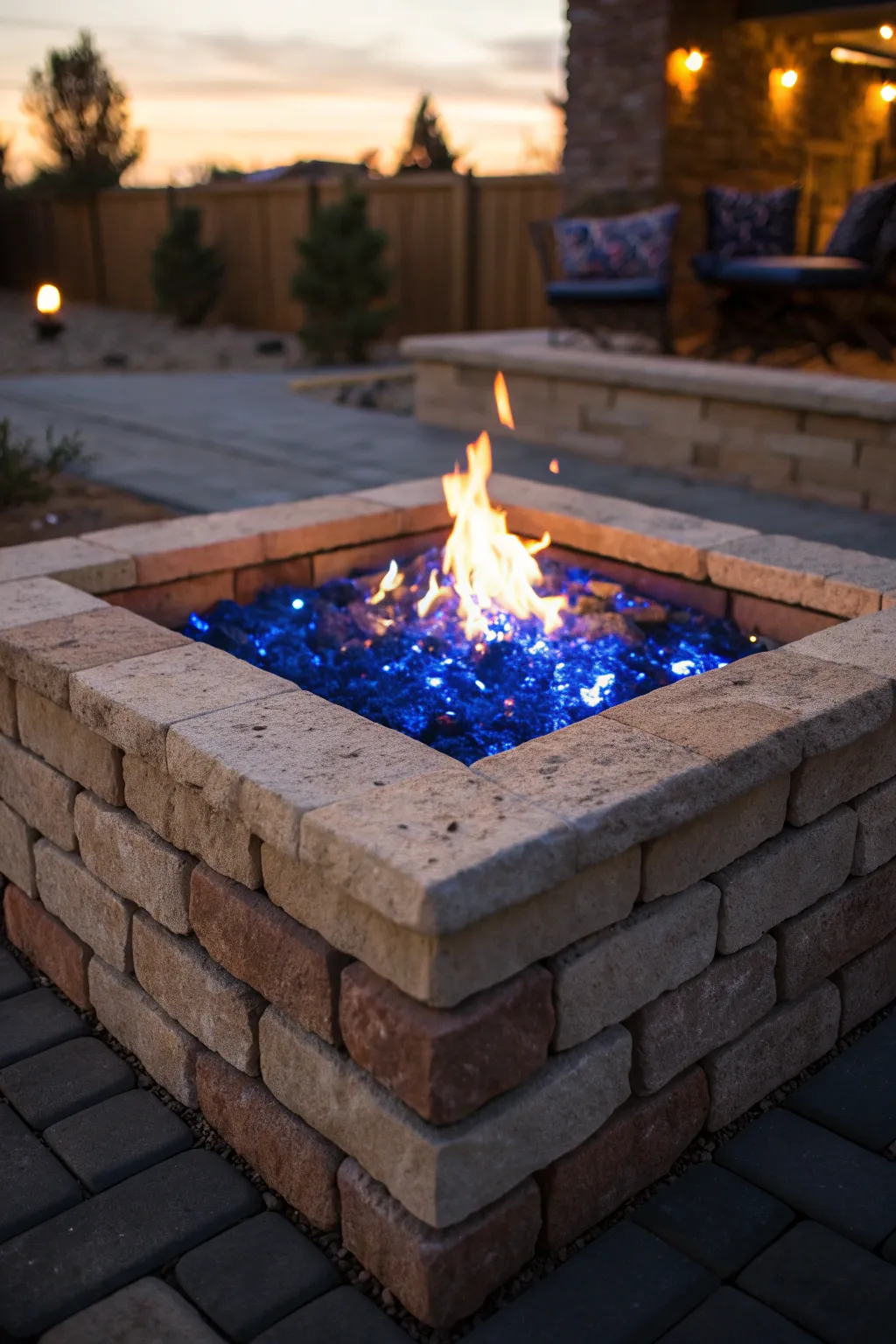 Transform your fire pit into a mesmerizing masterpiece with the enchanting glow of fire glass.
