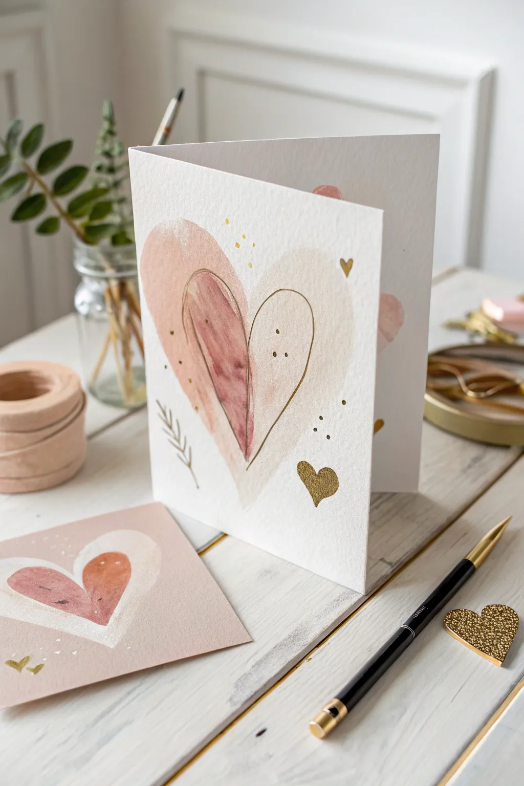 Craft your love with abstract heart art – a perfect blend of simplicity and elegance.
