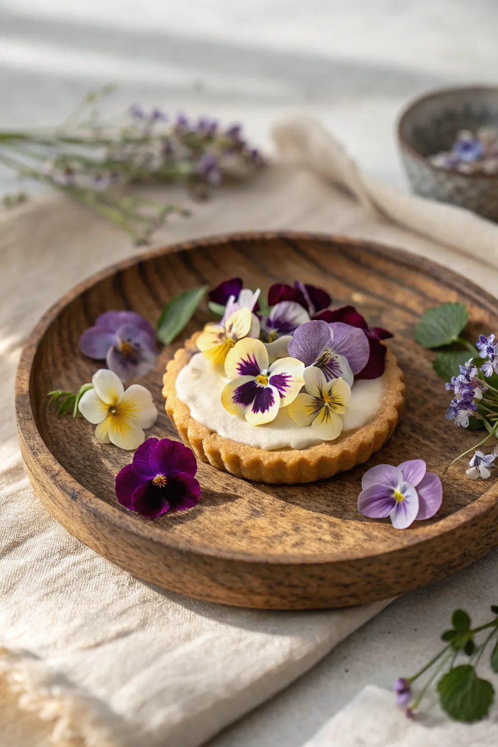 Embrace nature's beauty with edible flowers, transforming cookies into elegant works of art.