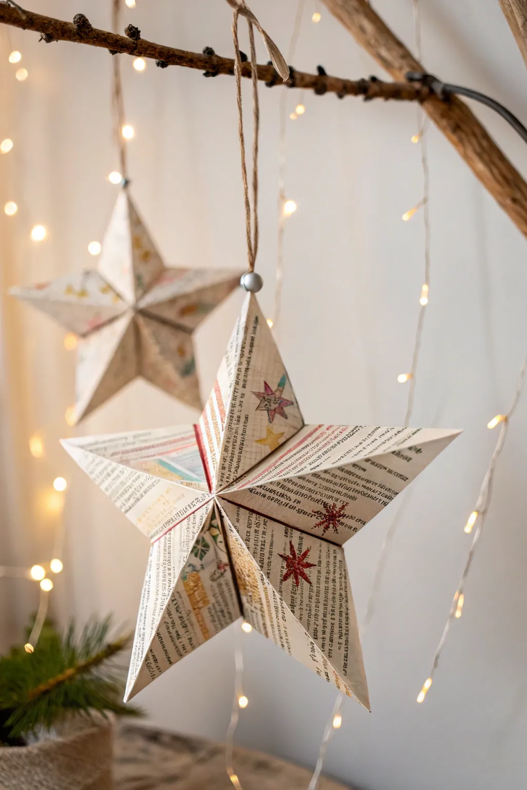 Transform old magazines into stunning eco-friendly stars that blend simplicity and style effortlessly.