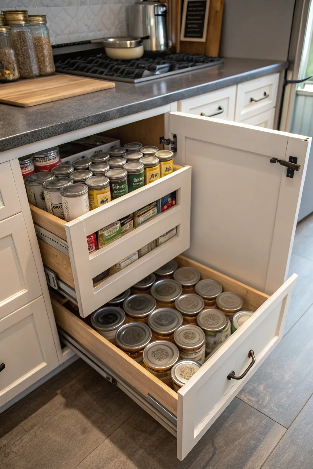 The FIFO method helps prevent waste and keeps items organized.