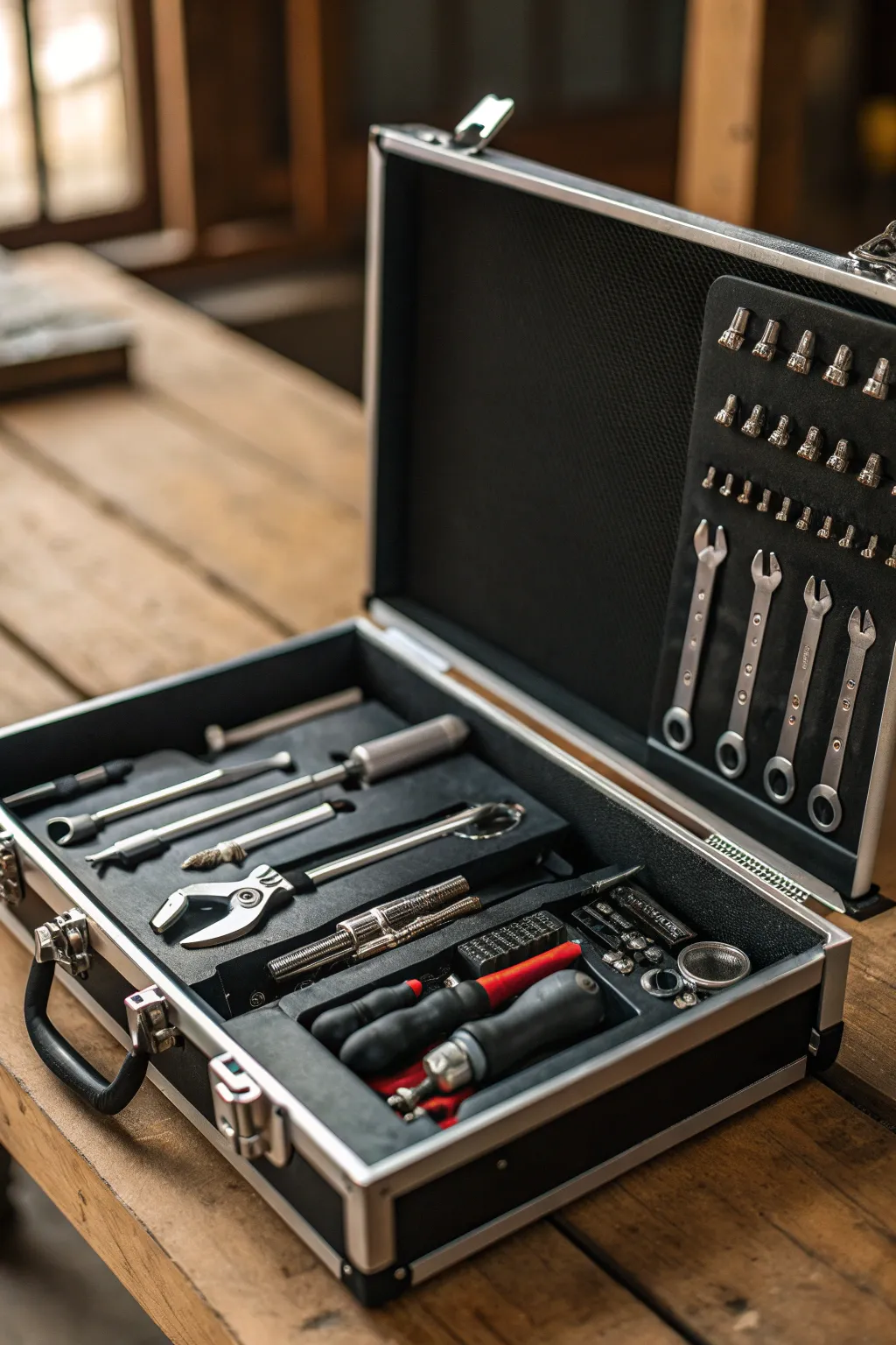 Elevate your toolbox game with a magnetic board – the perfect blend of organization and craftsmanship.