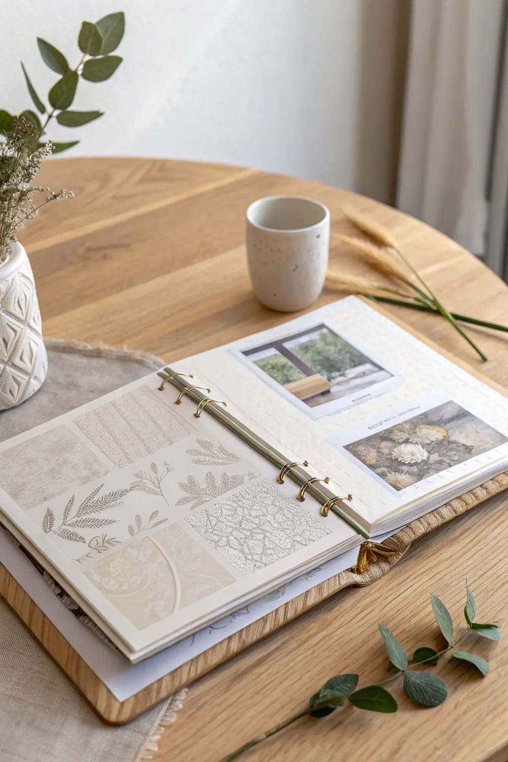 Peek into creativity with elegant transparent scrapbook layers.