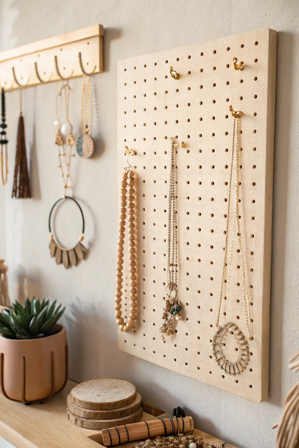 Elevate your jewelry display with a touch of Scandinavian elegance and Boho charm. 🌿✨