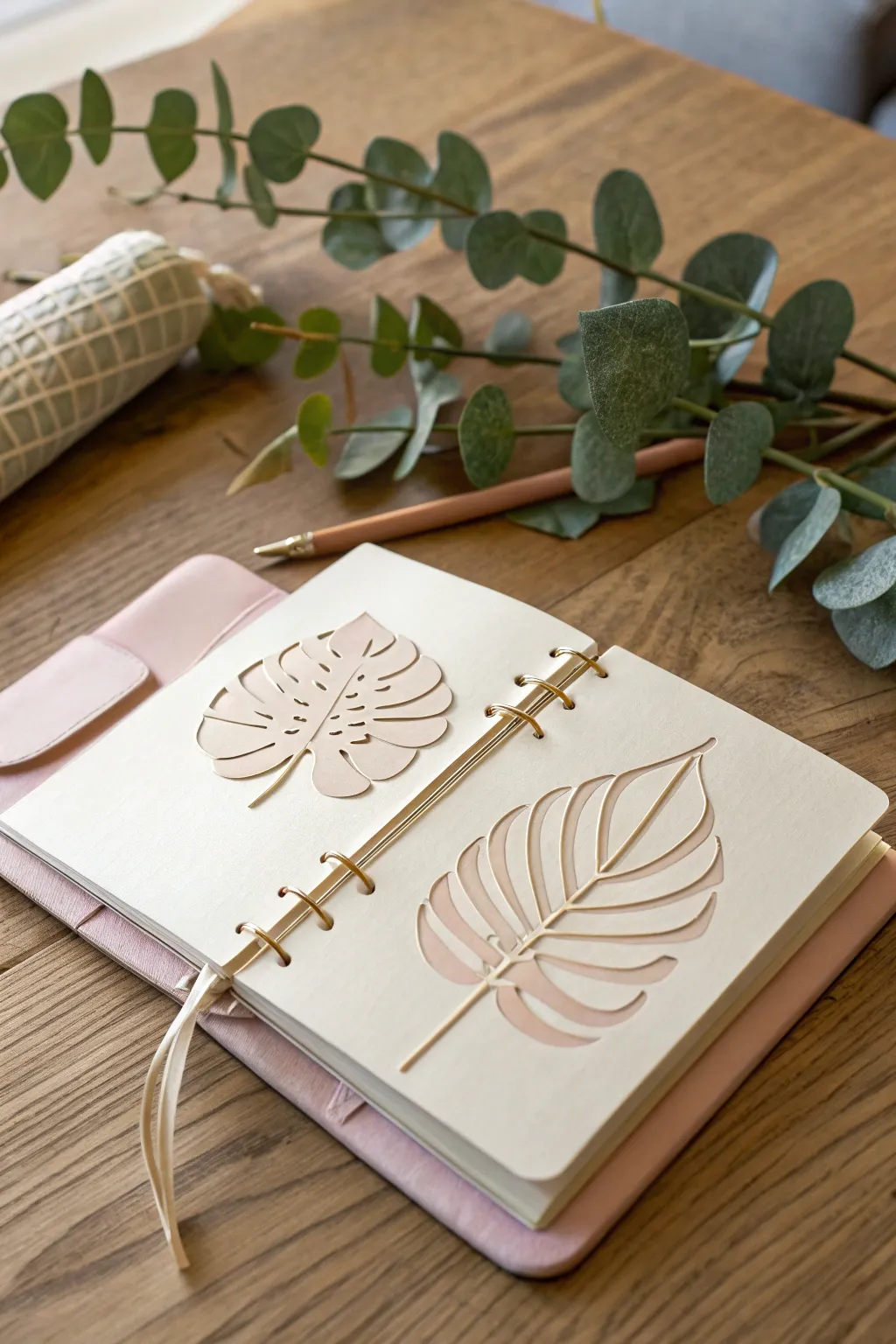 Elevate your journaling with creative cut-outs that offer a peek into the next page. #JournalInspiration #ScandiBohoStyle
