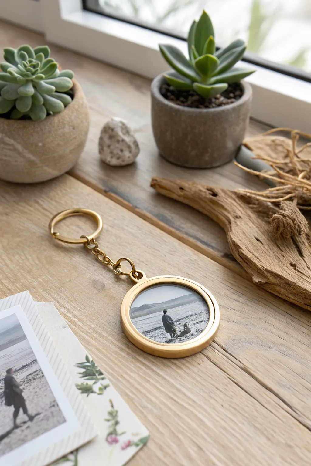 Carry cherished memories with you – a minimalist photo keyring that speaks to the heart.