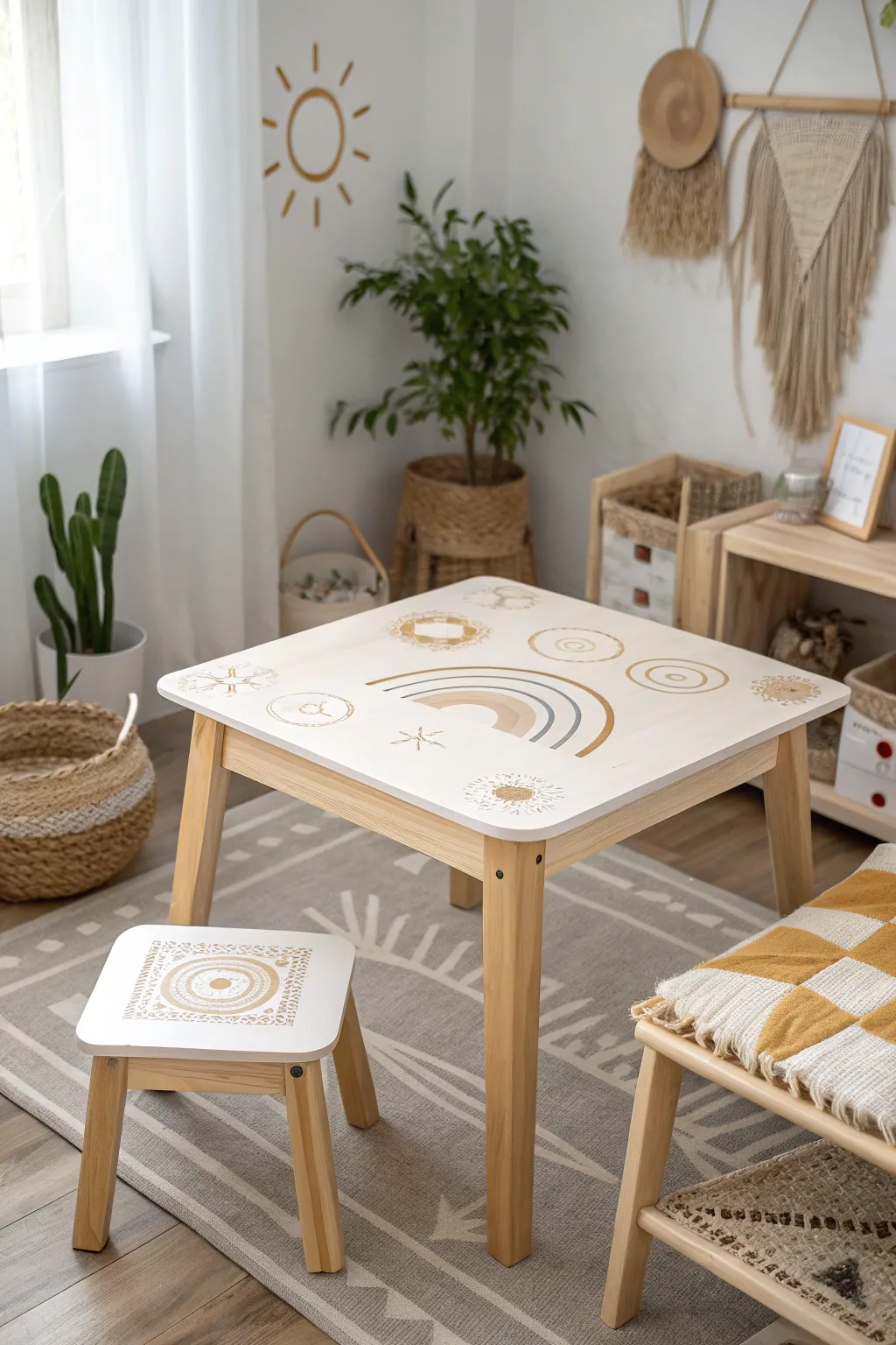Transform evening creativity with a touch of glow-in-the-dark magic for your little artist's minimalist haven.
