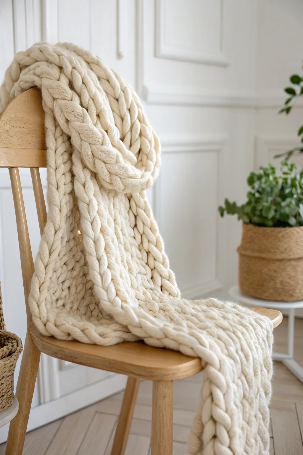 Wrap yourself in warmth and style with this quick knit beauty.