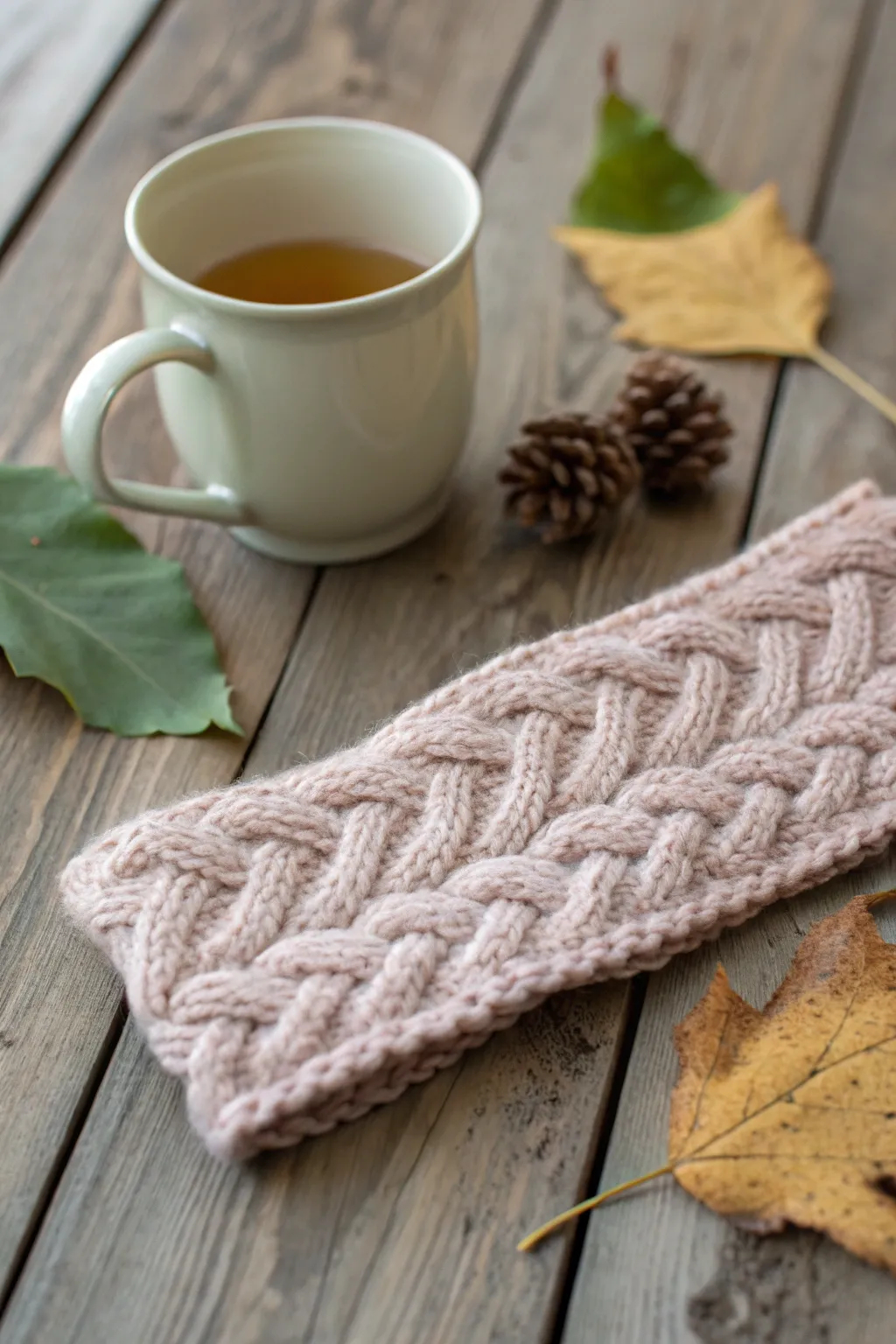 Cozy up with a touch of handmade elegance—perfect for those brisk days.