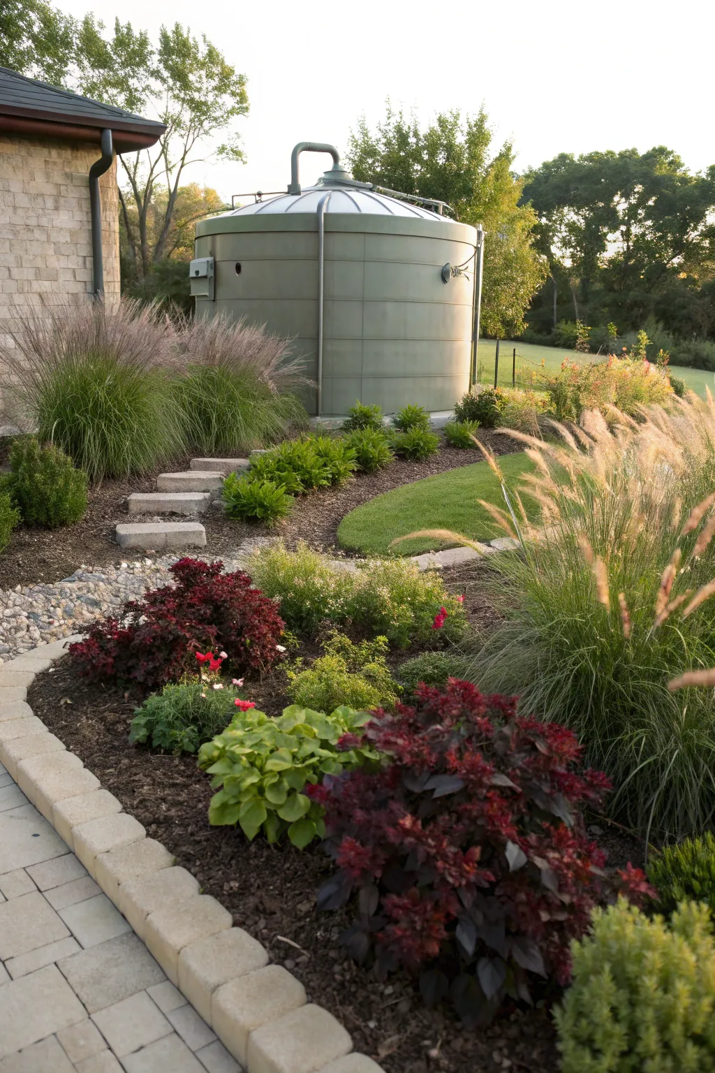 Master the art of camouflage with layered landscaping – transform your garden with depth and lush greenery.