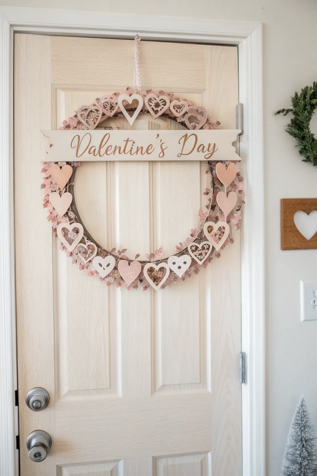 Welcome love into your home with a handcrafted Valentine's Day wreath.