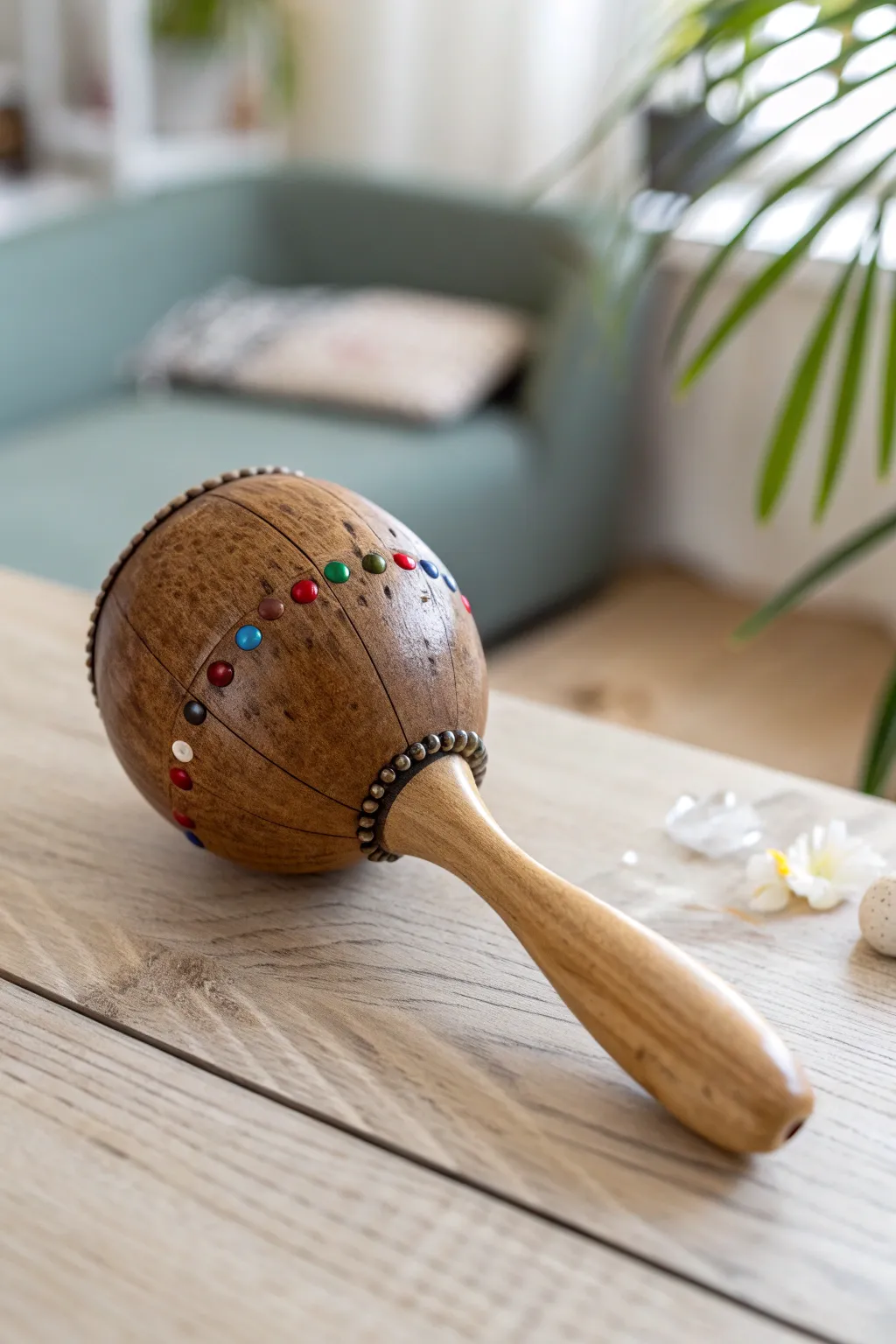 Crafted with care, these coconut maracas bring a touch of paradise to your music!