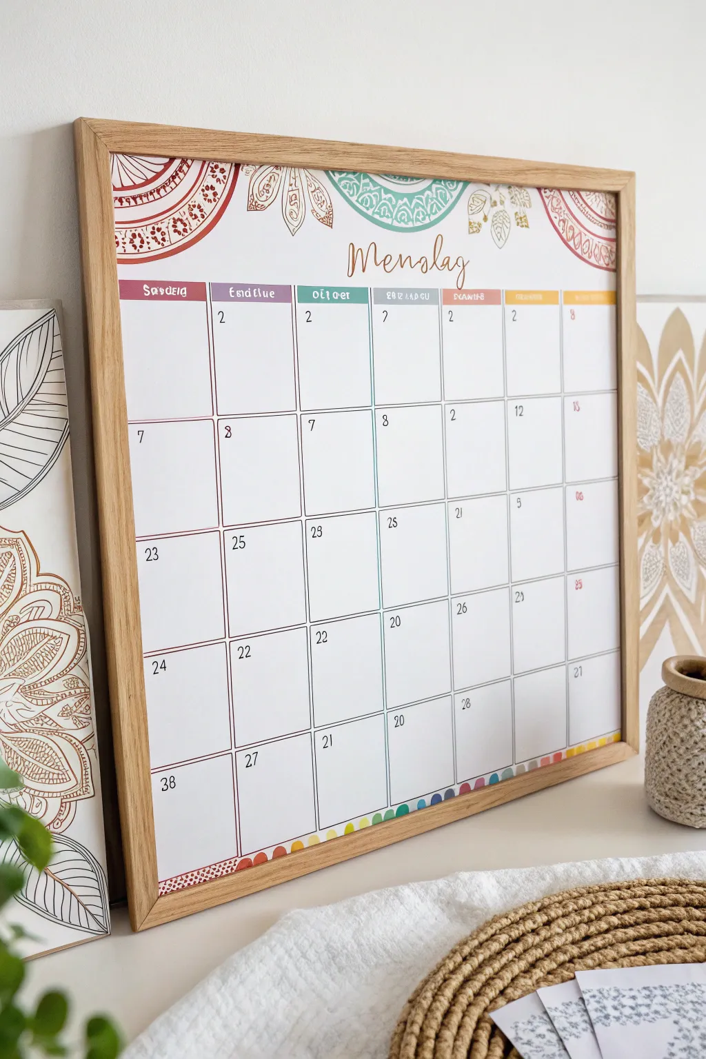 Transform your family schedule into a work of art with this stylish minimalist calendar—where every event becomes a cherished memory.