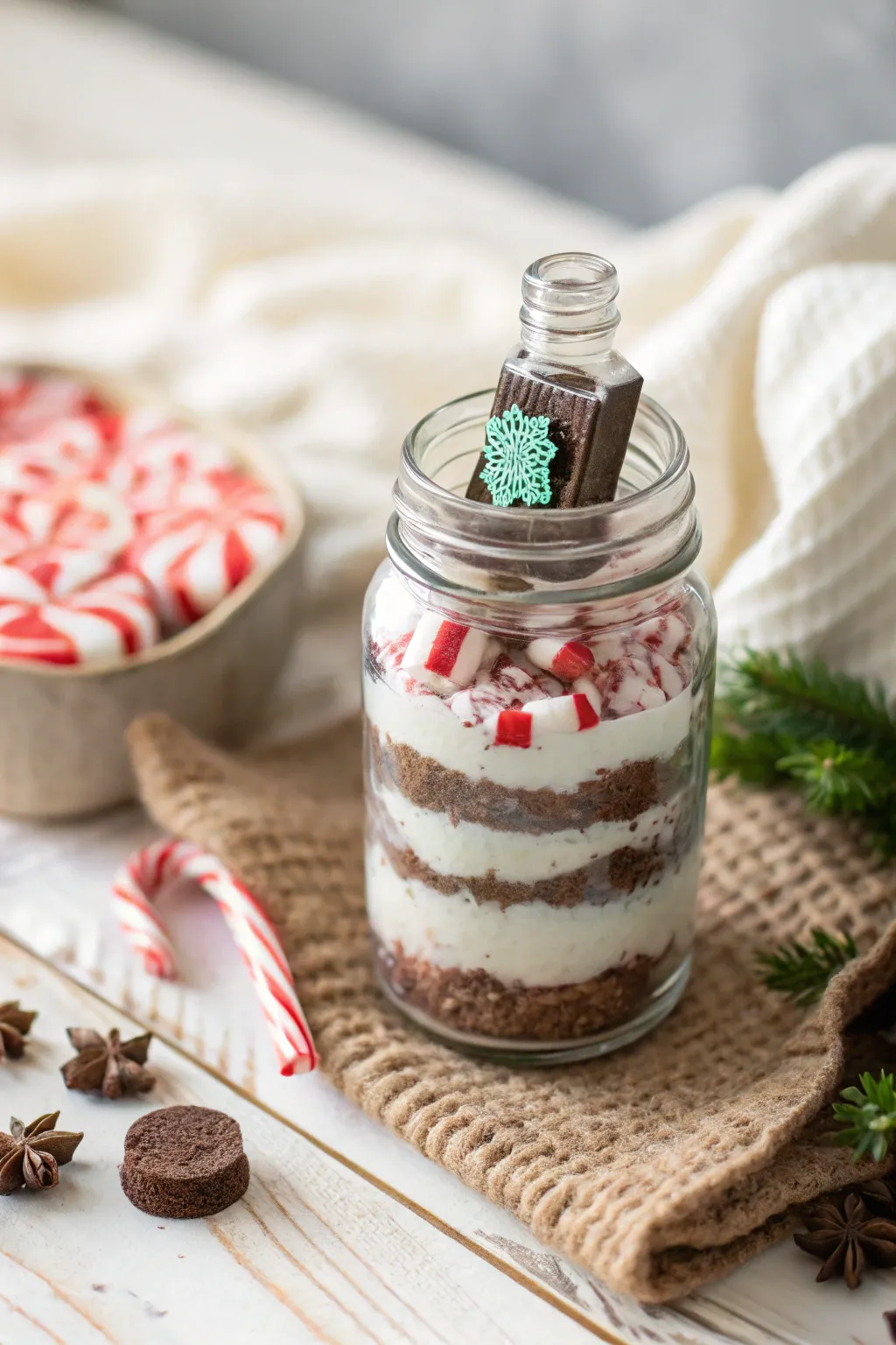 Indulge in the festive charm of Peppermint Cocoa Delight, a perfect handcrafted holiday gift.
