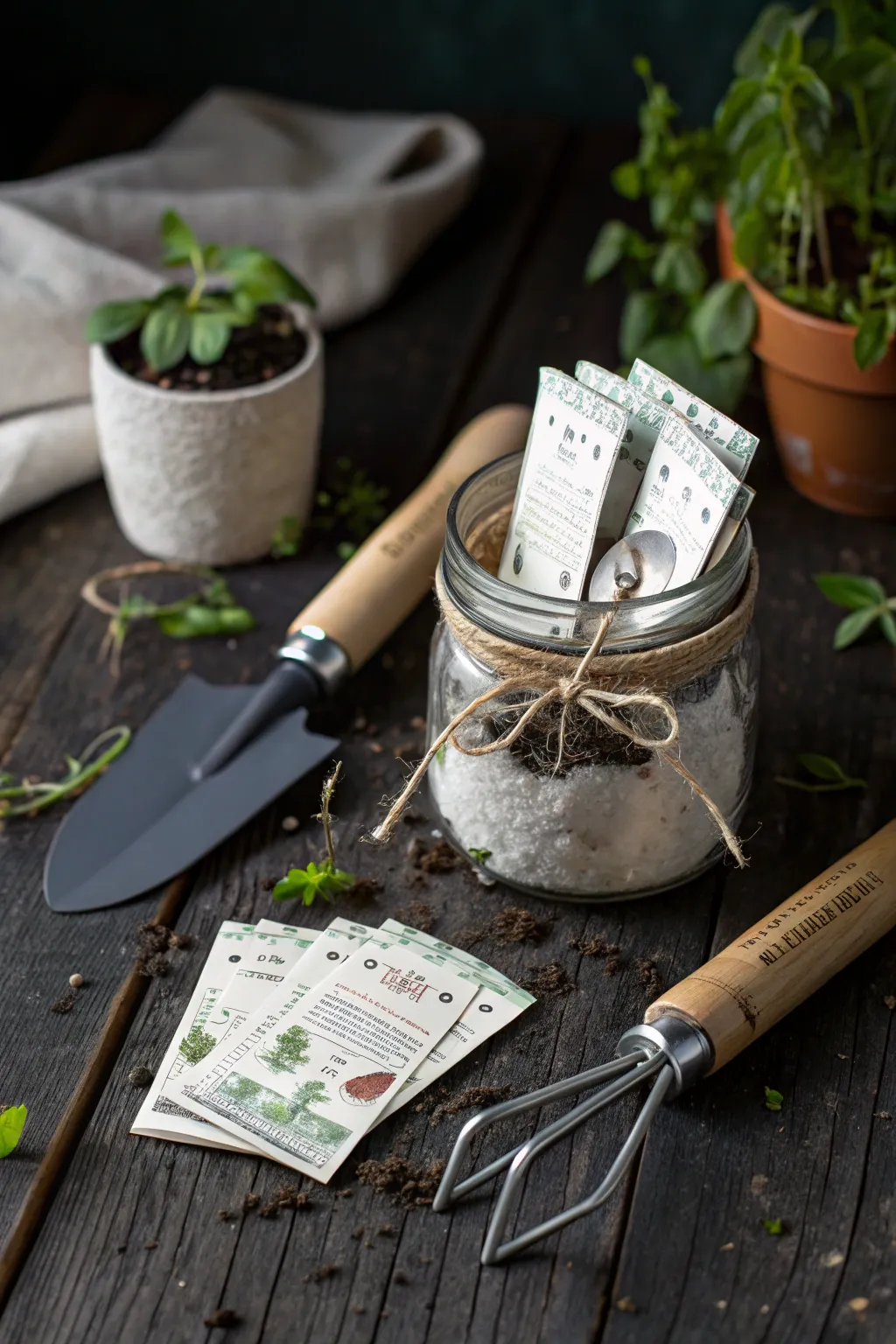 Kickstart his green thumb with this Gardening Starter Jar – a perfect blend of style and utility for the budding gardener.