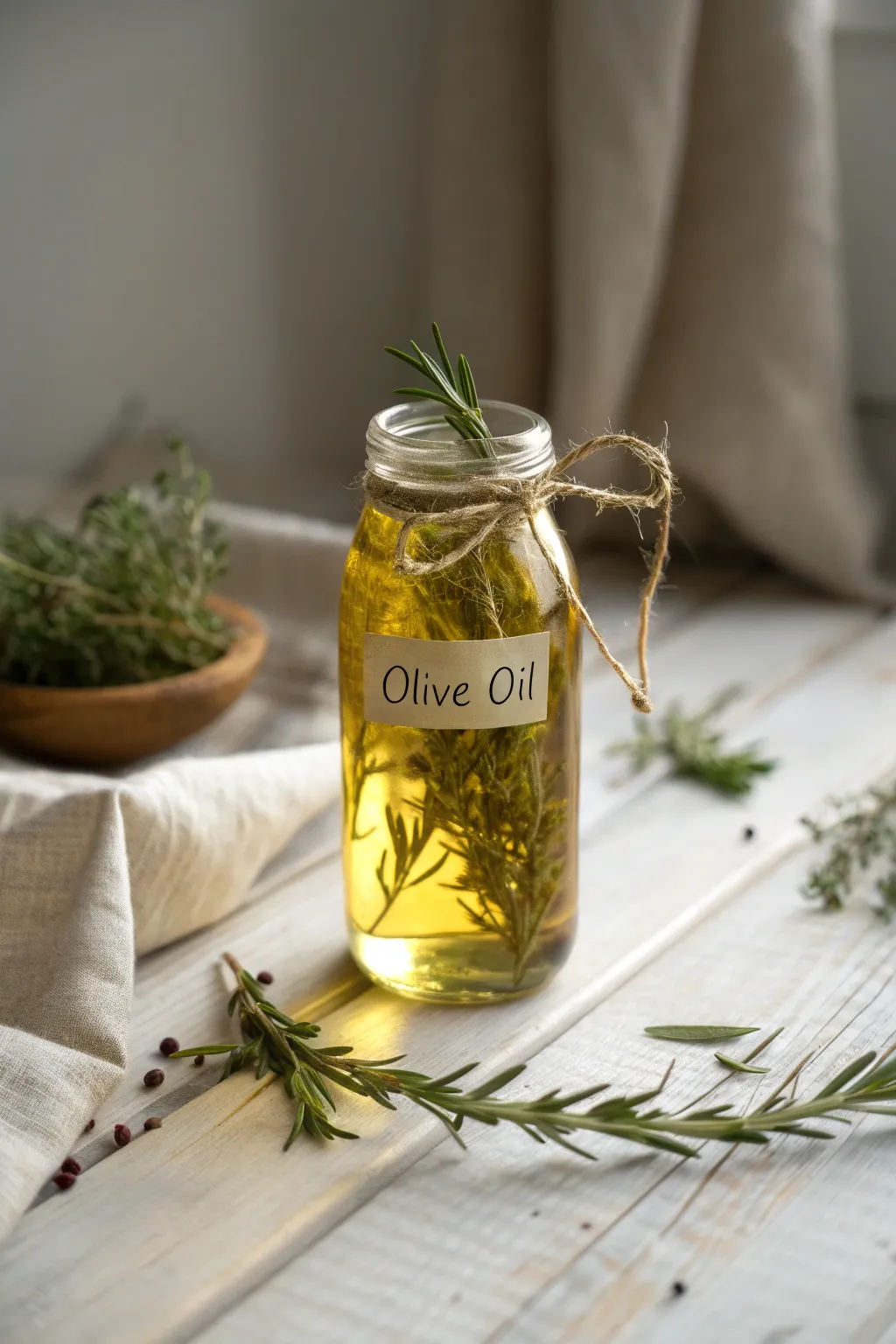 Gift a touch of gourmet delight with this herb-infused olive oil—perfect for enhancing any dish!