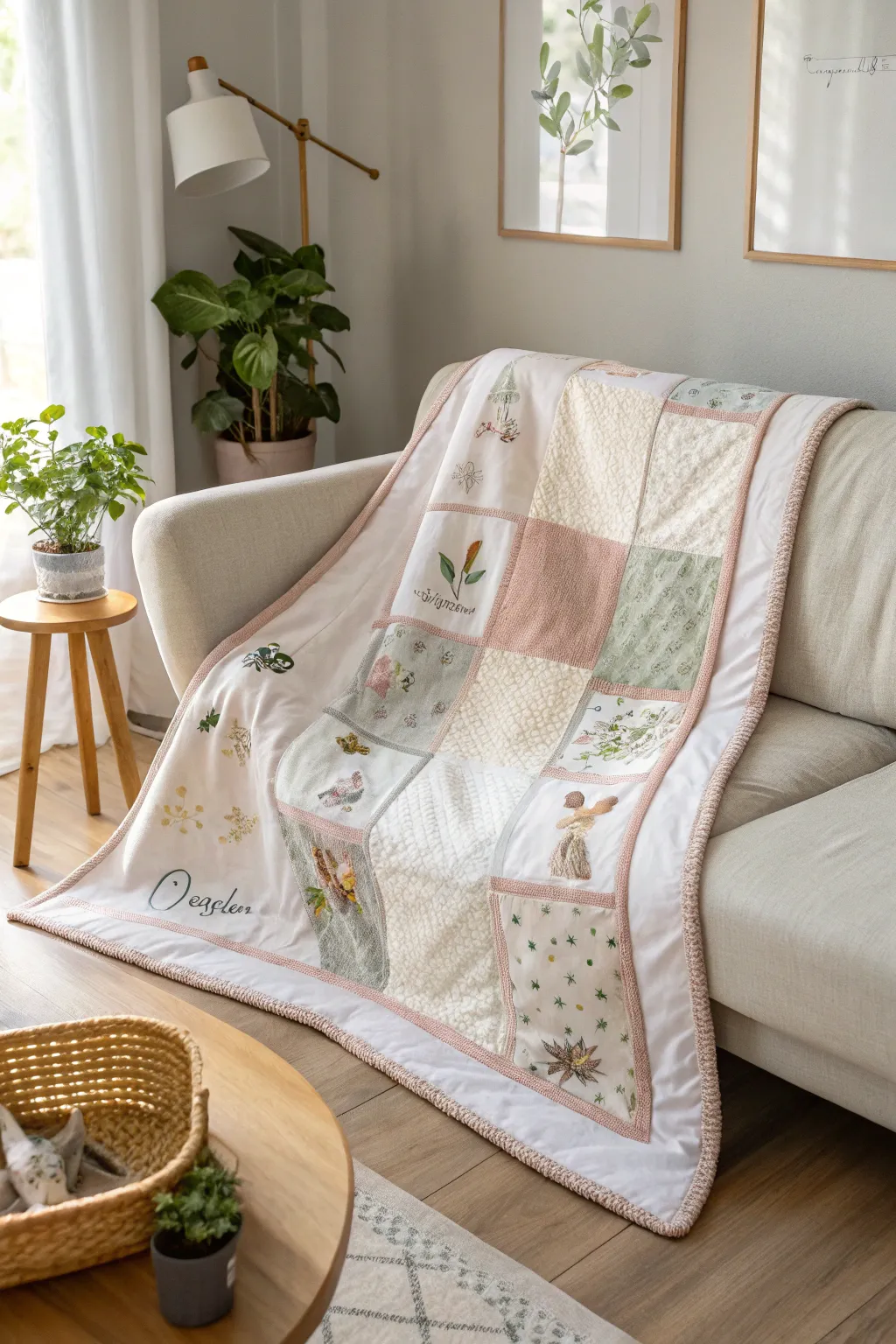 Wrap yourself in memories: a pet-lover's quilt that celebrates the bond with your furry friends.