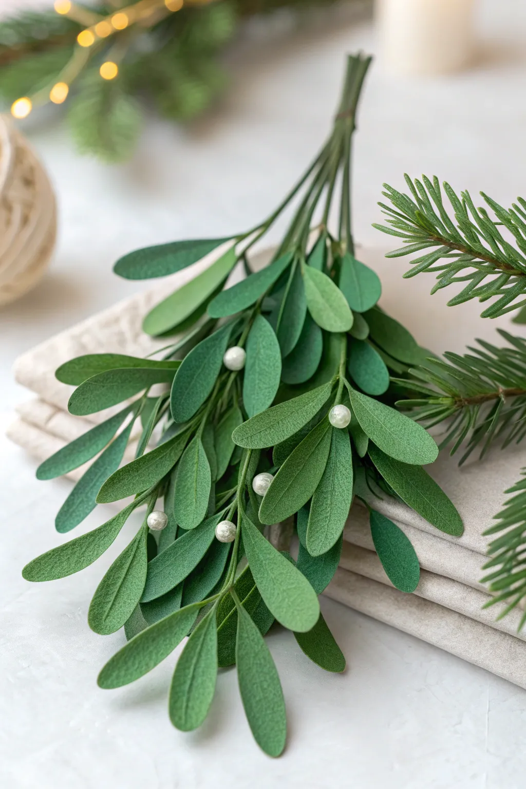 Elevate your holiday decor with stunning 3D paper mistletoe, a perfect blend of simplicity and elegance. #Craftsmanship #MinimalistBeauty