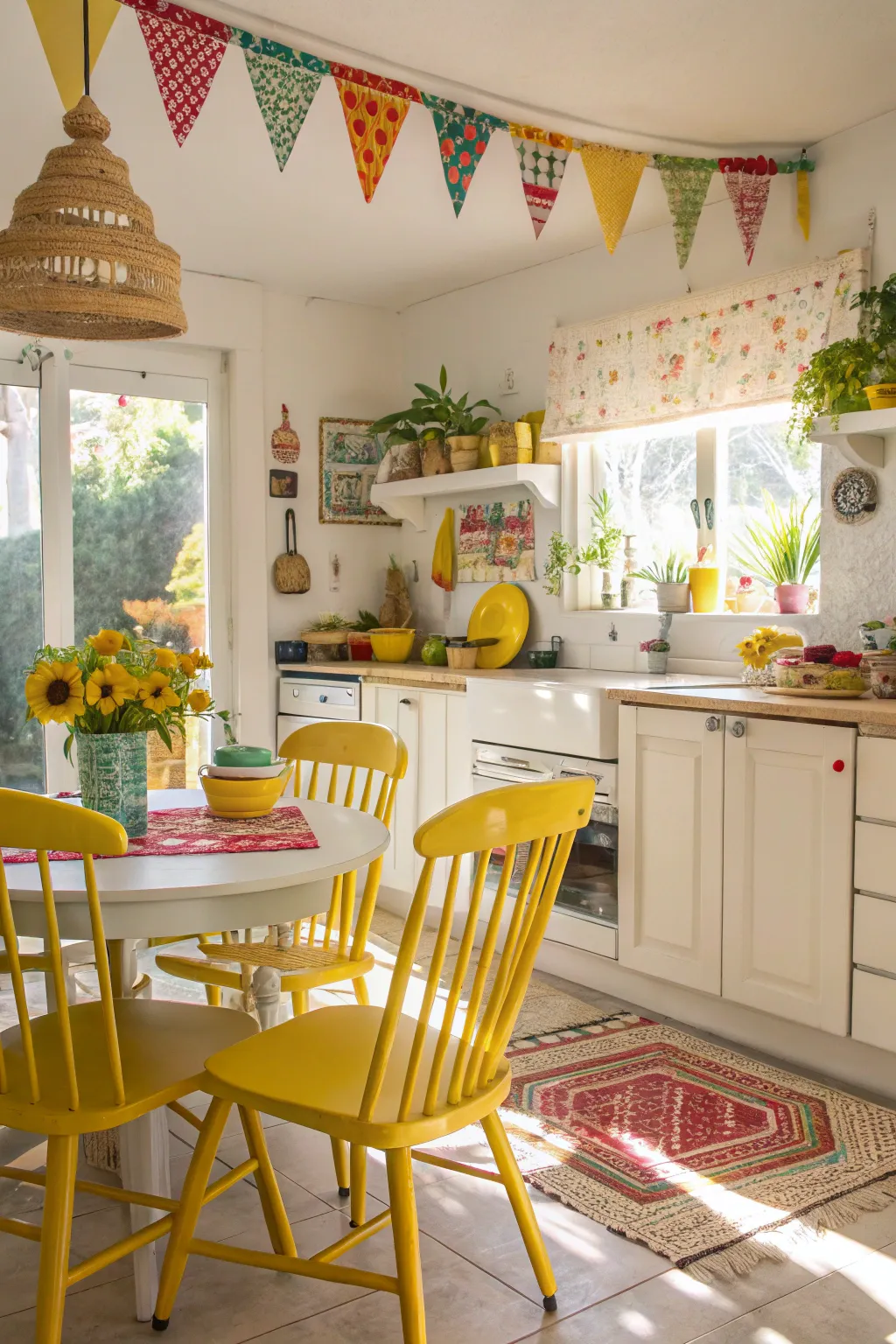 Sunny yellows brighten and uplift any space.