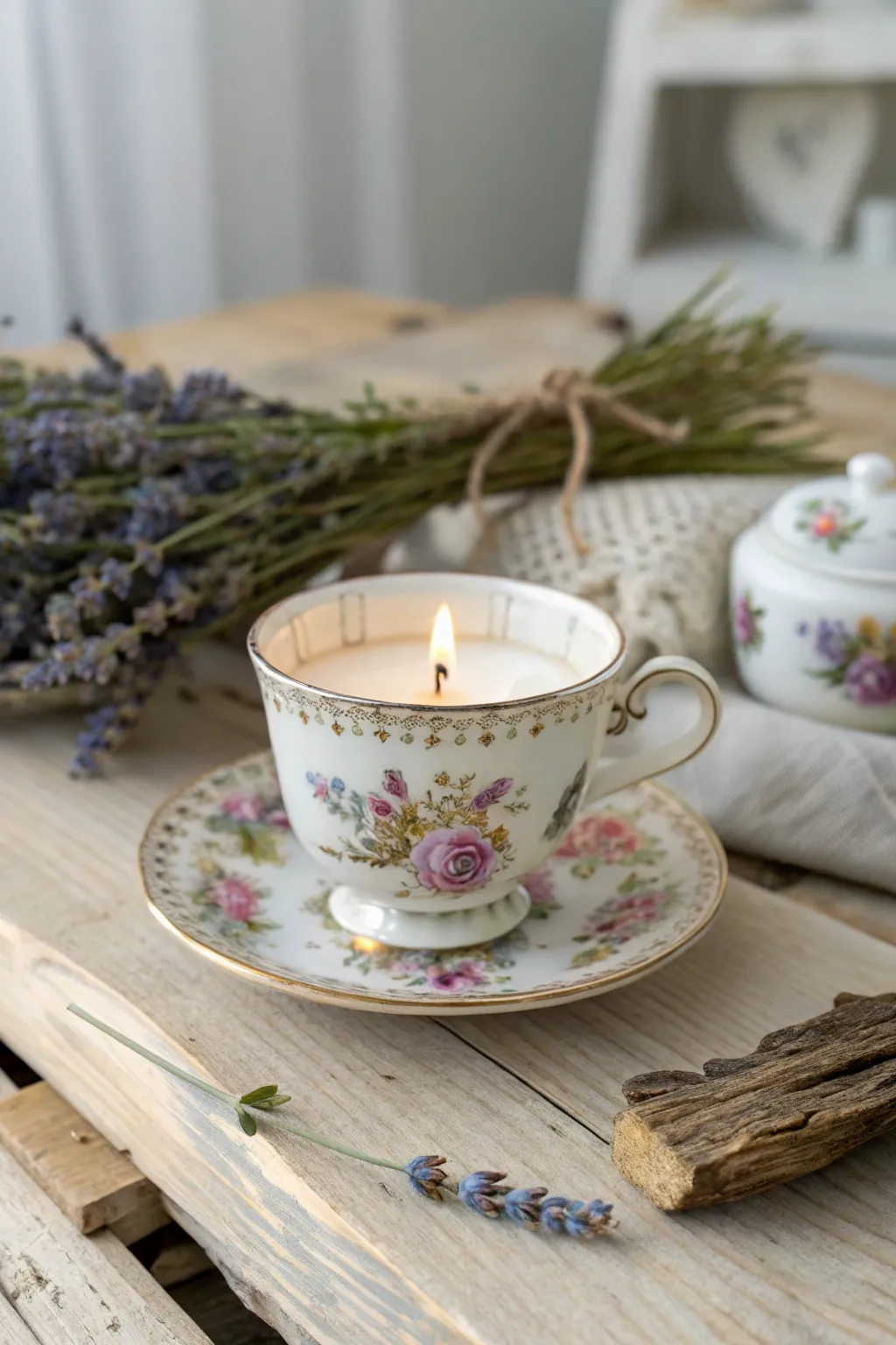 Create timeless elegance with a vintage teacup candle—perfect for a heartfelt Mother's Day gift.