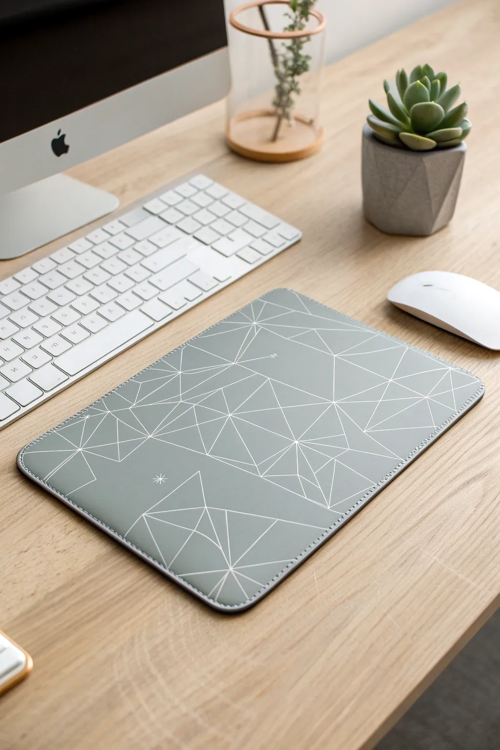 Elevate your workspace with a minimalist mousepad that whispers innovation and elegance.
