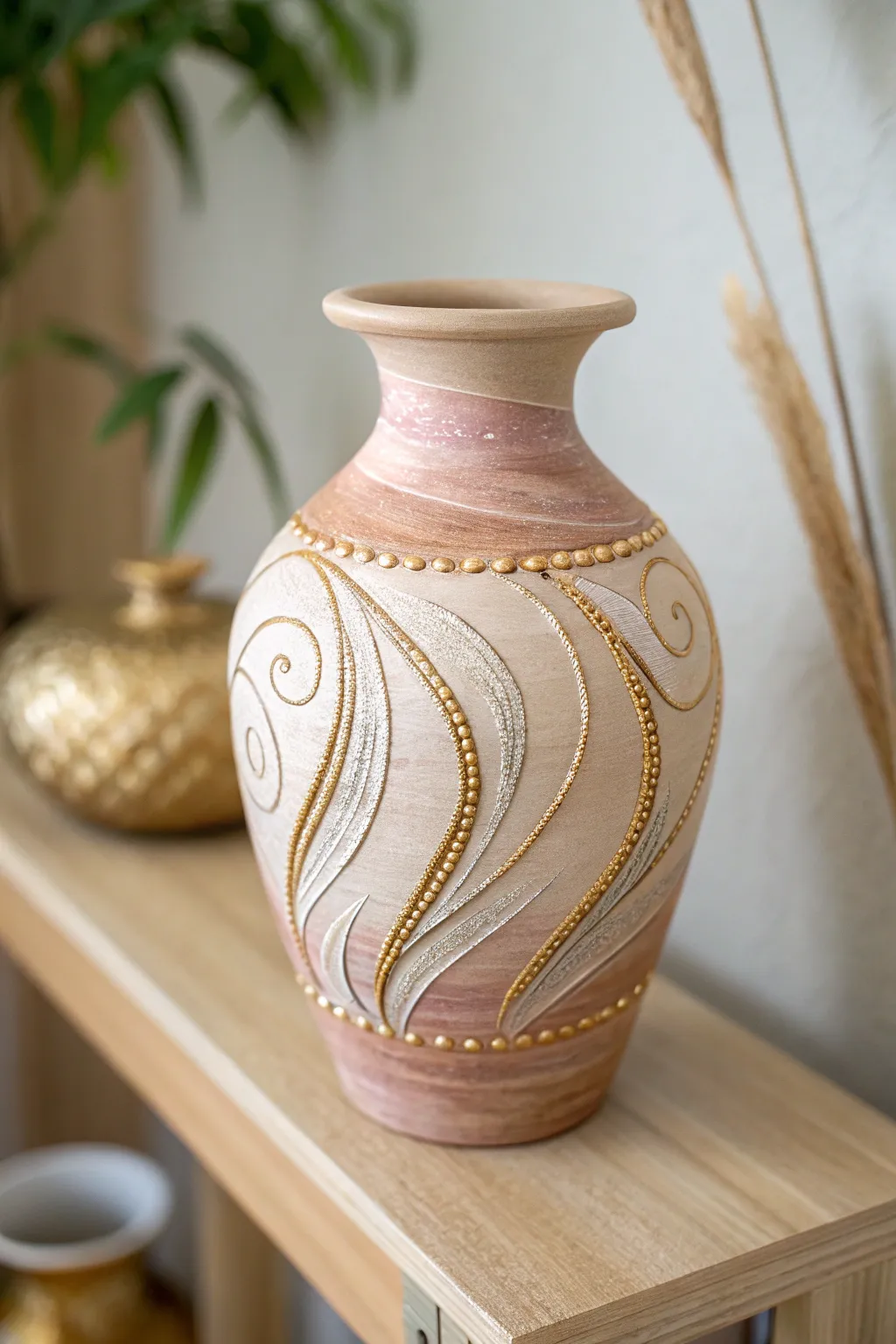 Elevate your décor with a touch of metallic elegance in minimalist design.
