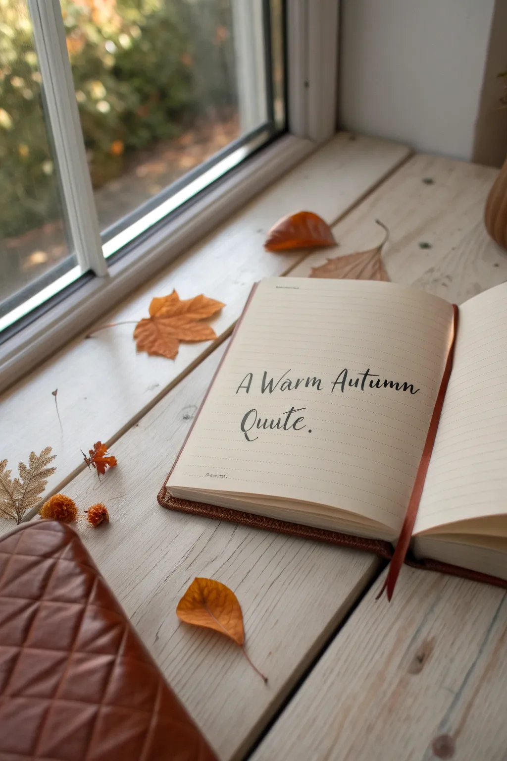 Capture the essence of fall with cozy quotes in your bullet journal. 🍂✨