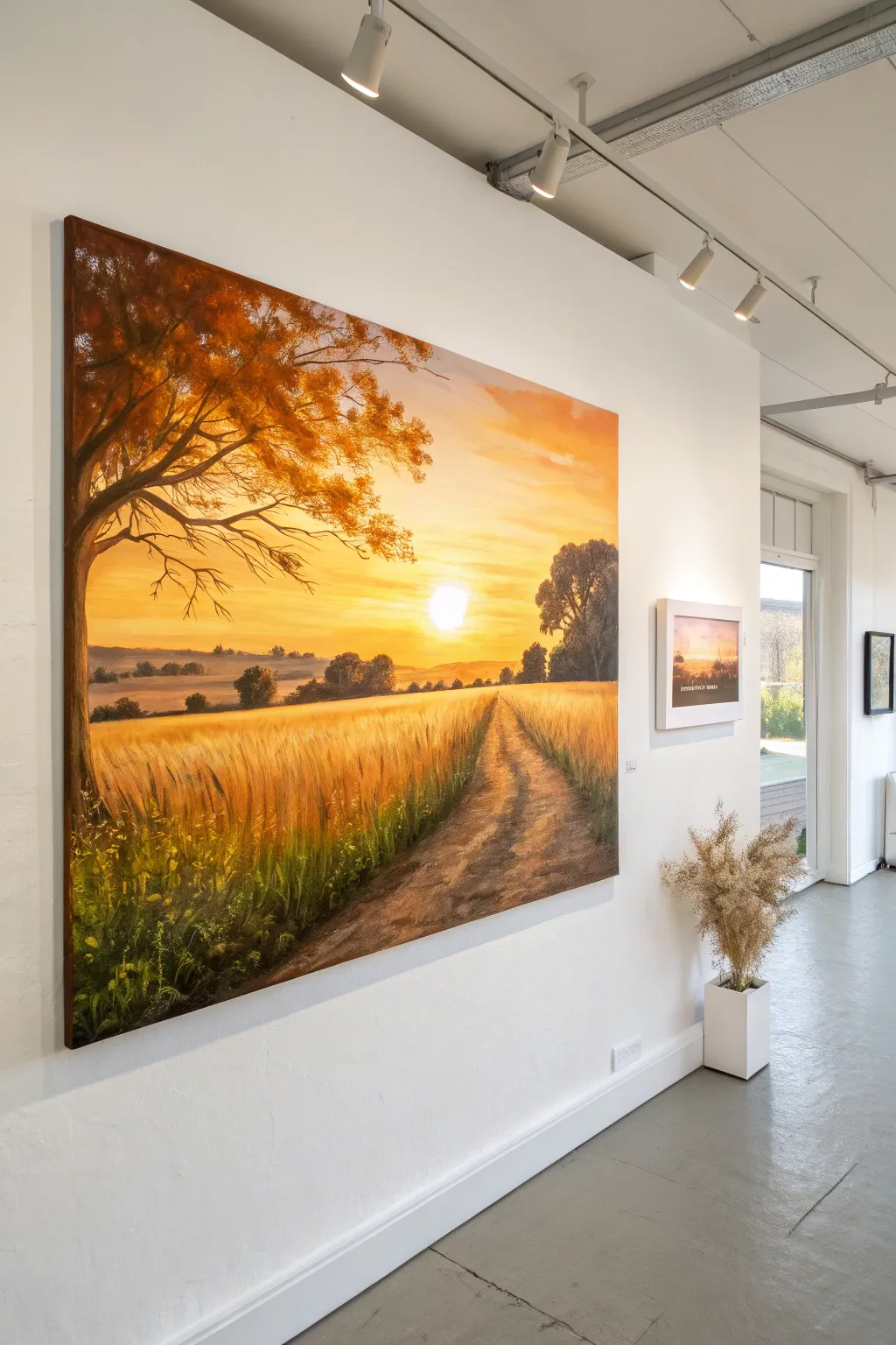 Embrace the serene beauty of a golden hour scene, where warmth and artistry meet simplicity.