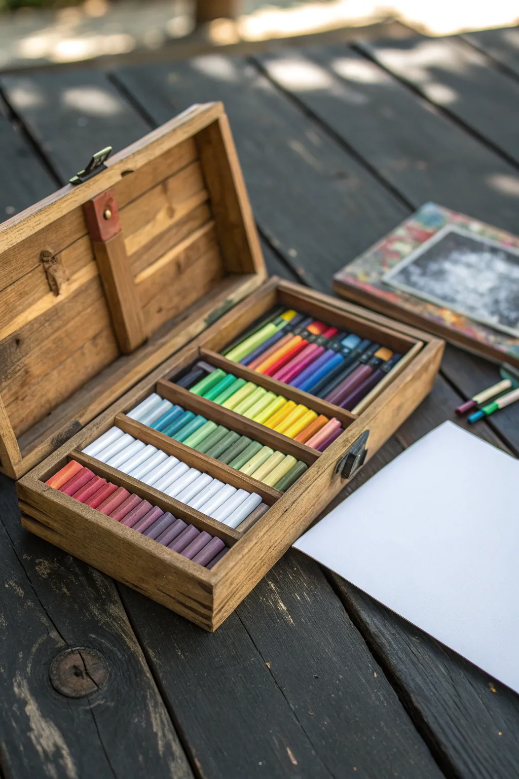 Transform a classic toolbox into a charming art station for endless creativity.