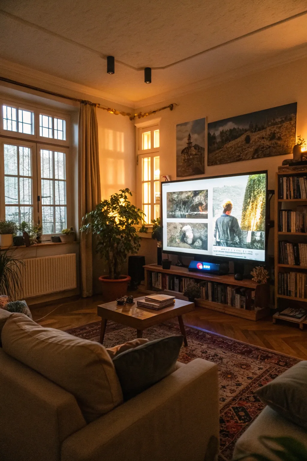 A digital slideshow that narrates the home's unique story.