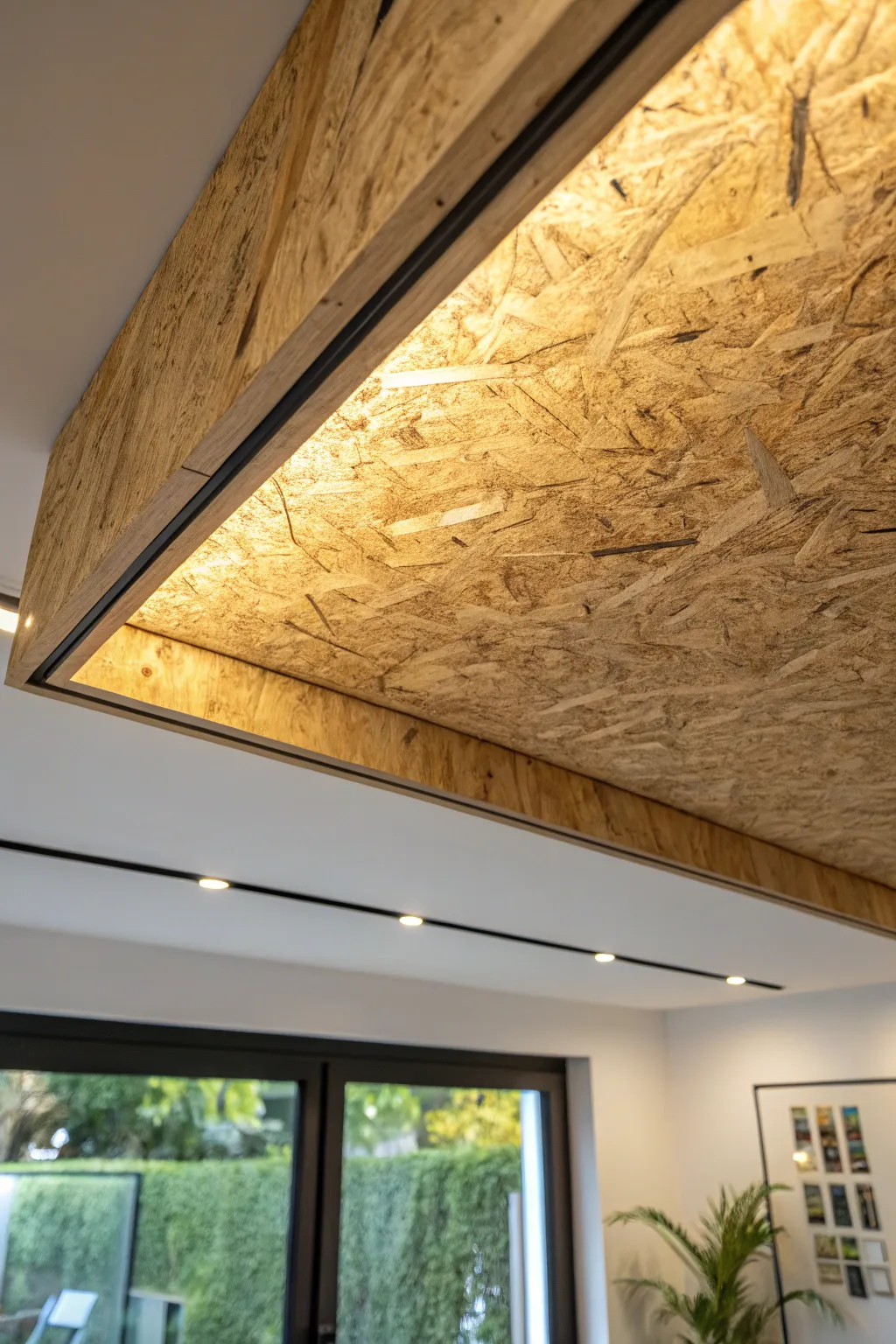 Elevate your space with the sustainable elegance of OSB ceilings.