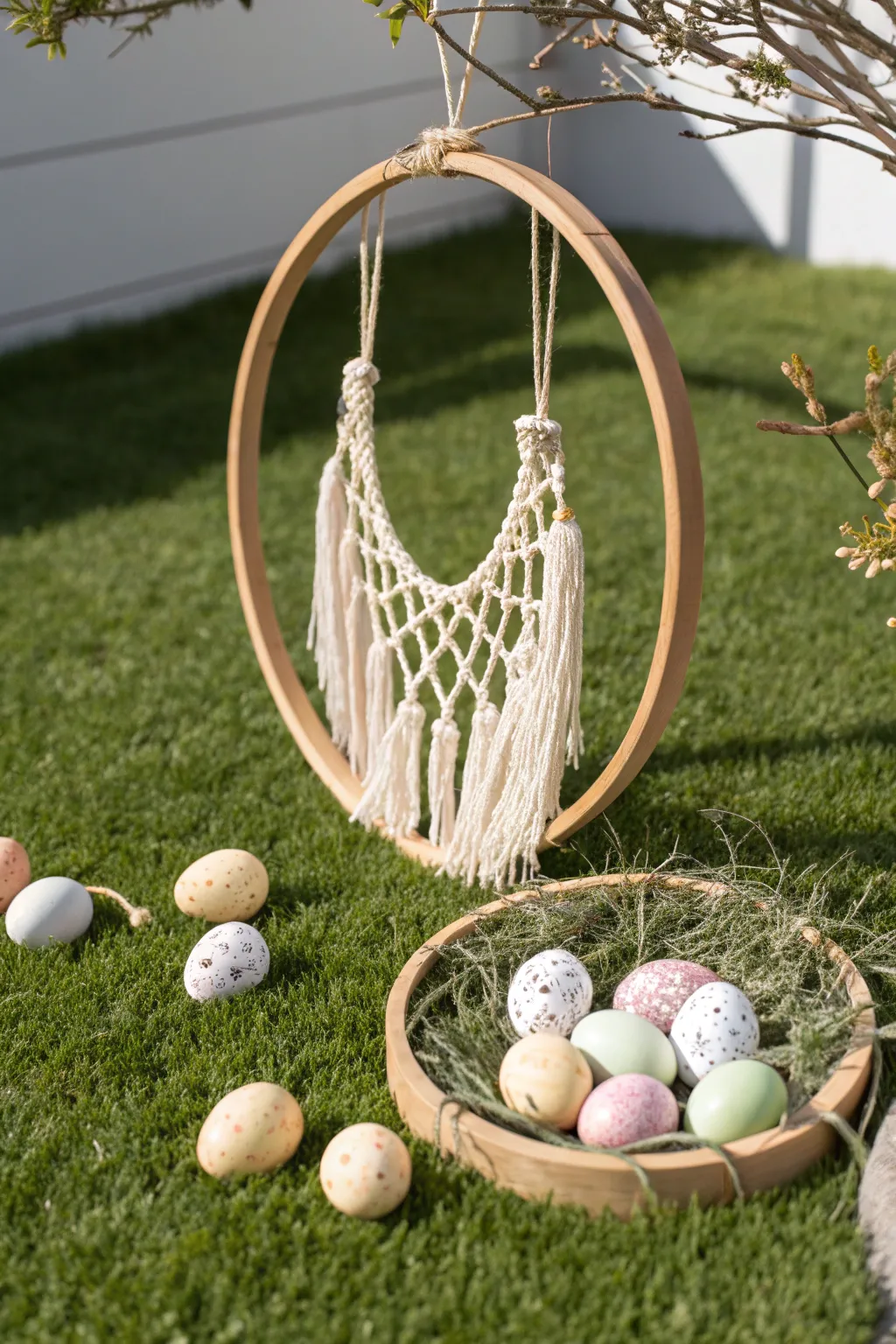 Elevate your Easter egg hunt with a touch of boho elegance and playful challenges!
