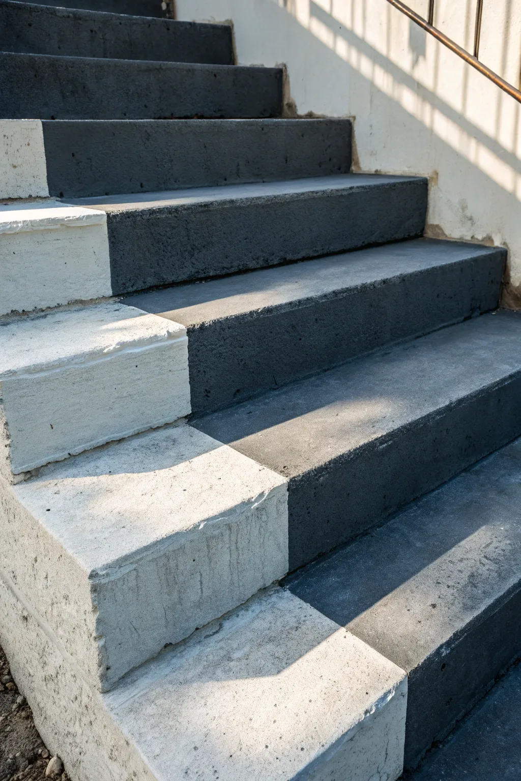 Transform your steps with a sleek gradient for a touch of modern artistry.