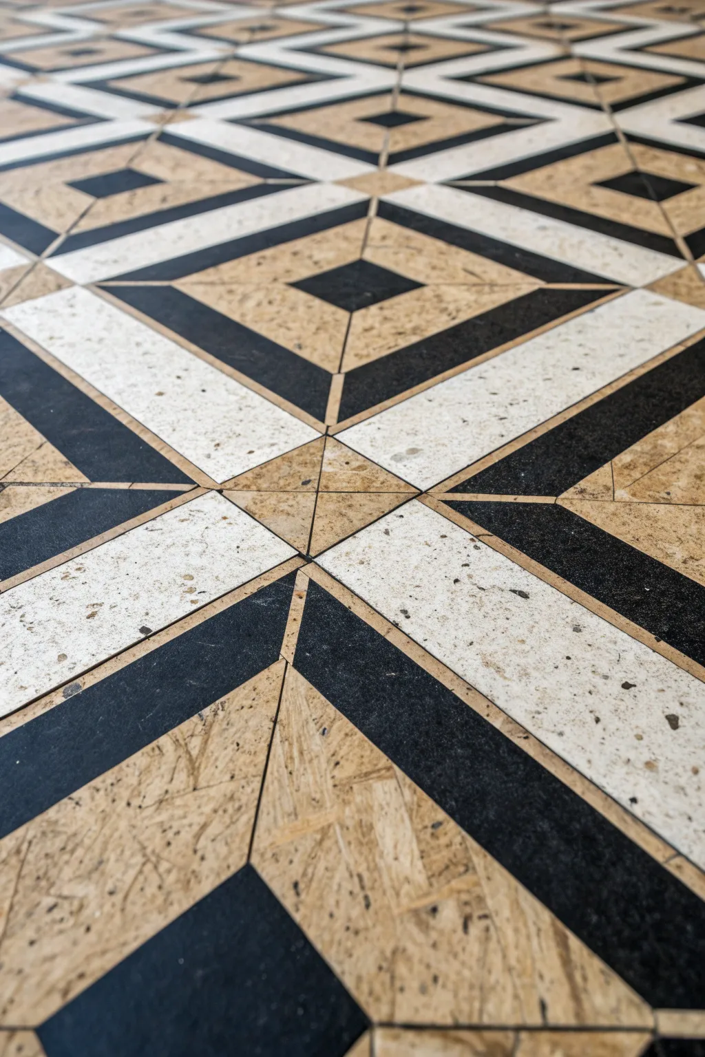 Elevate your space with bold, graphic grid flooring that speaks to modern craftsmanship.