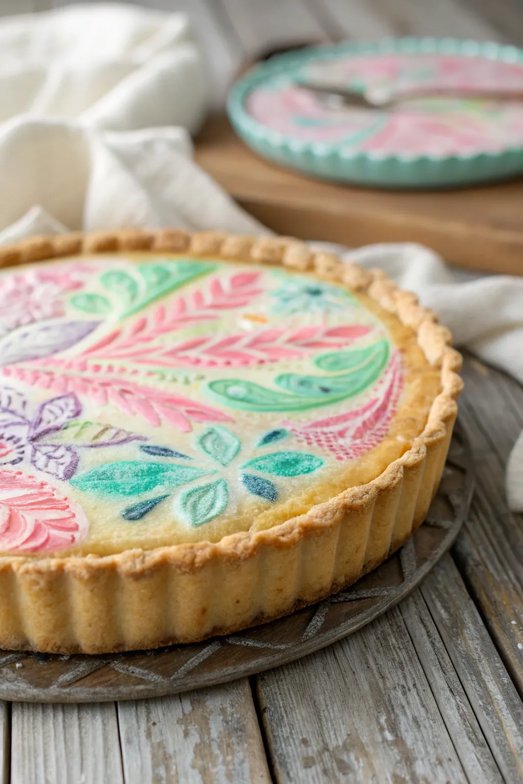 Transform your pie into a work of art with colorful glazing!