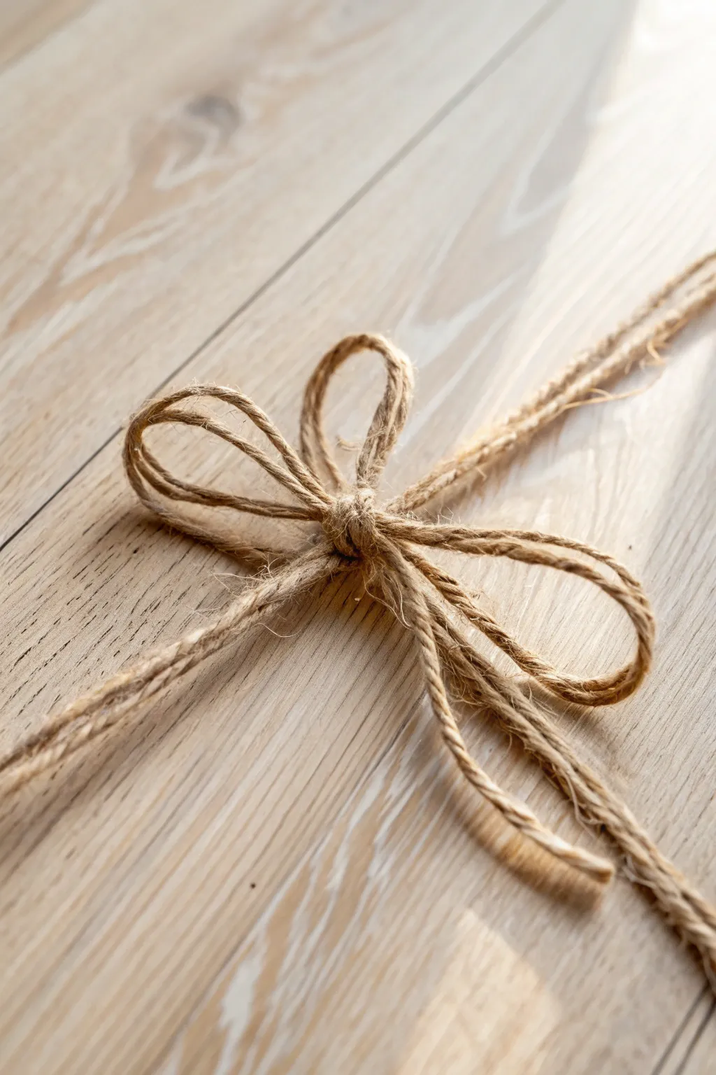 Embrace rustic elegance with a simple twine bow—perfect for adding a touch of nature to your decor.