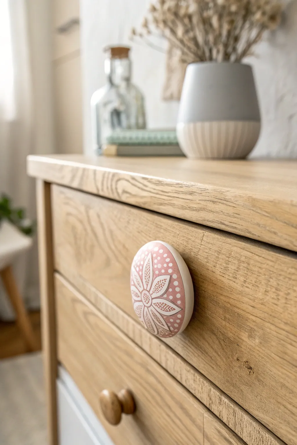Elevate your furniture with handcrafted elegance: Discover the charm of polymer clay drawer pulls.