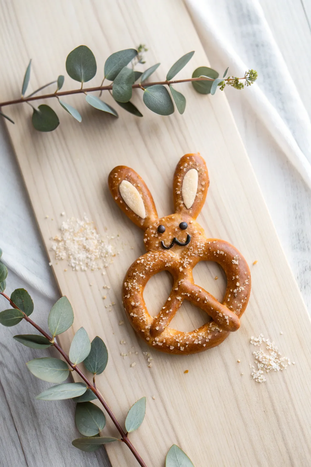 Delight in simplicity with these charming caramel bunny pretzels – a sweet surprise in every bite!