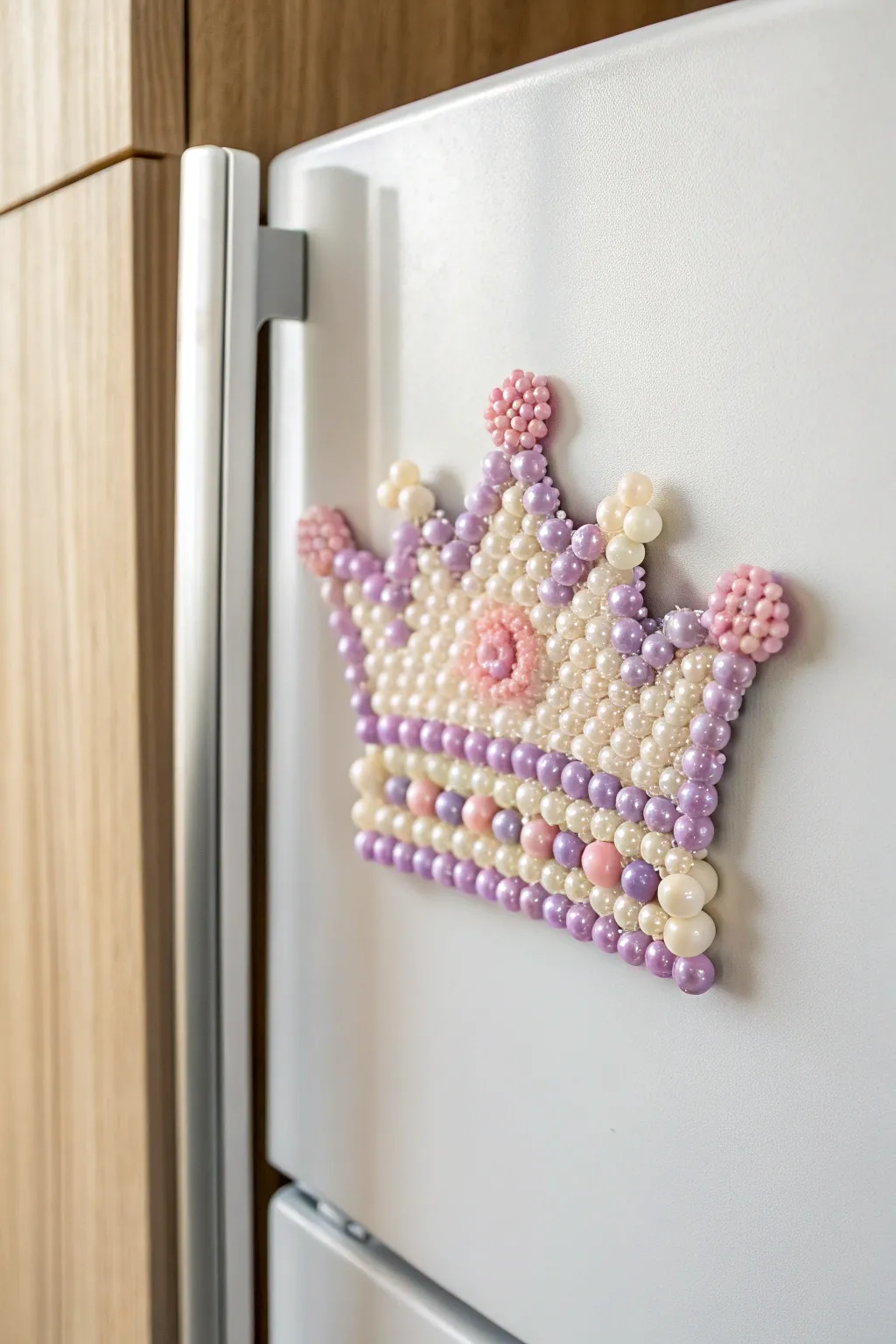 Add a royal touch to your fridge with these enchanting princess crown magnets!