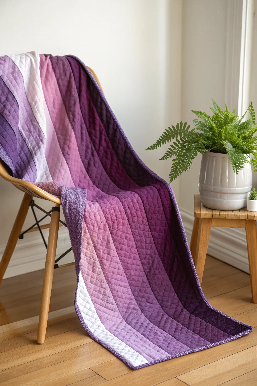 Embrace the calm with this striped serenity quilt pattern, where minimalist Scandinavian style meets boho charm.