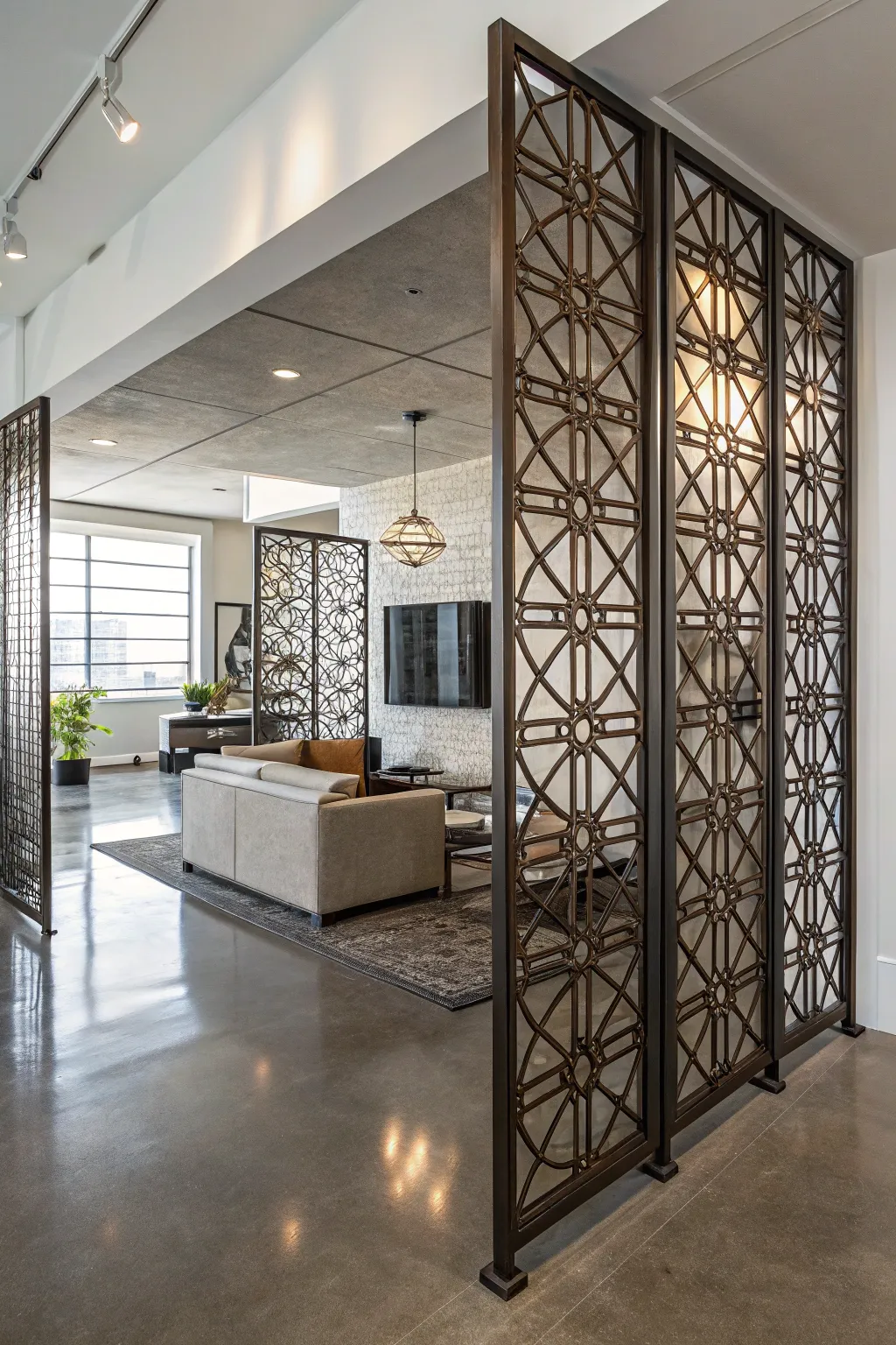 Elevate your space with a striking rebar room divider—where form meets function.