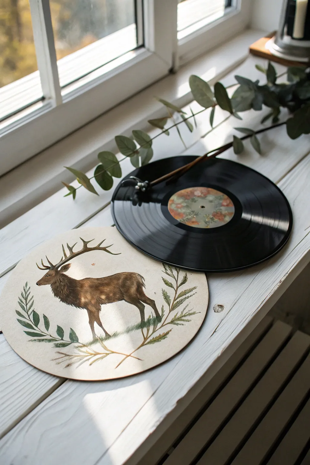 Transform your records into nature-inspired art with animal silhouettes. Embrace the beauty of wildlife with a touch of boho elegance.