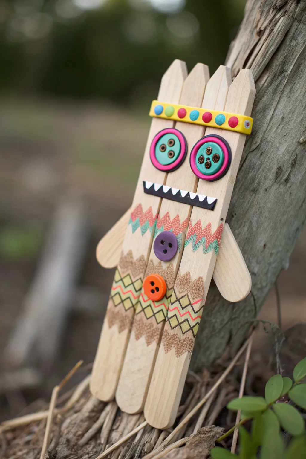 Embrace simplicity and creativity with these delightful popsicle stick monsters, perfect for sparking imagination and play.