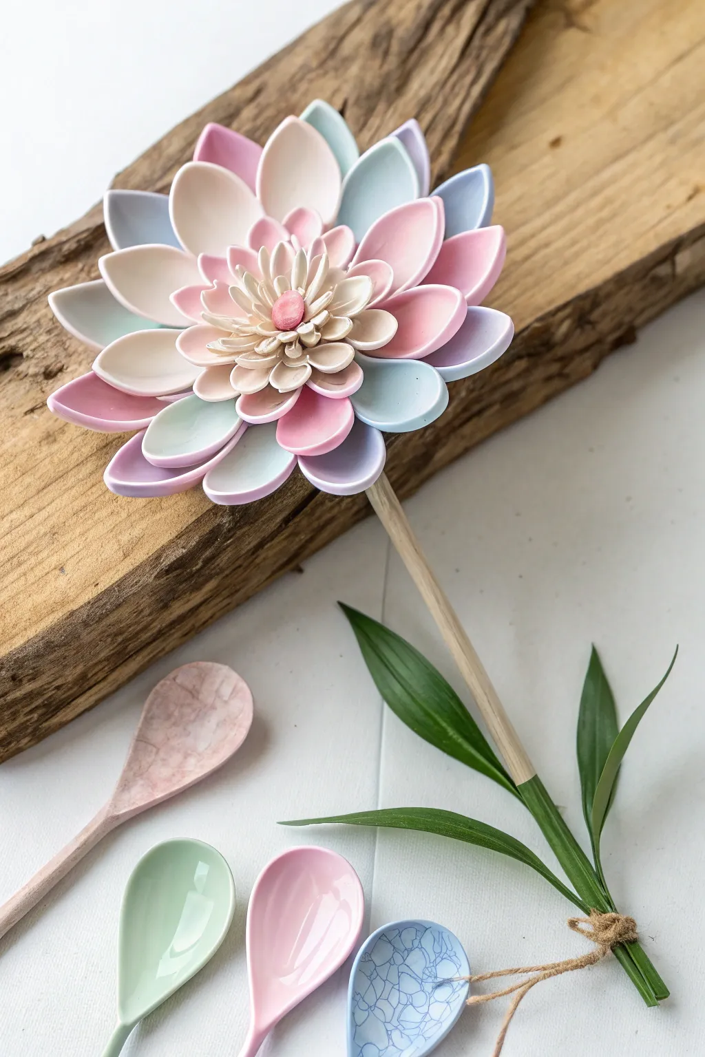 Whimsical blooms from everyday spoons - a touch of artful elegance for your space.