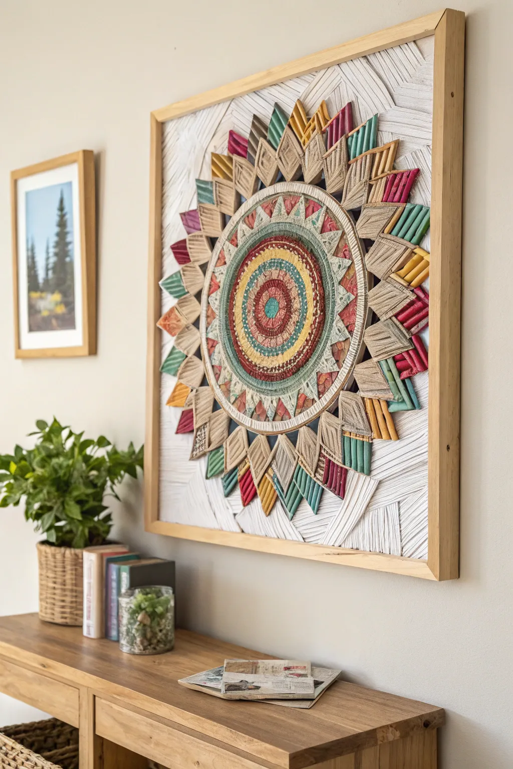 Transform old magazines into stunning wall art—where vibrant colors meet minimalist elegance.