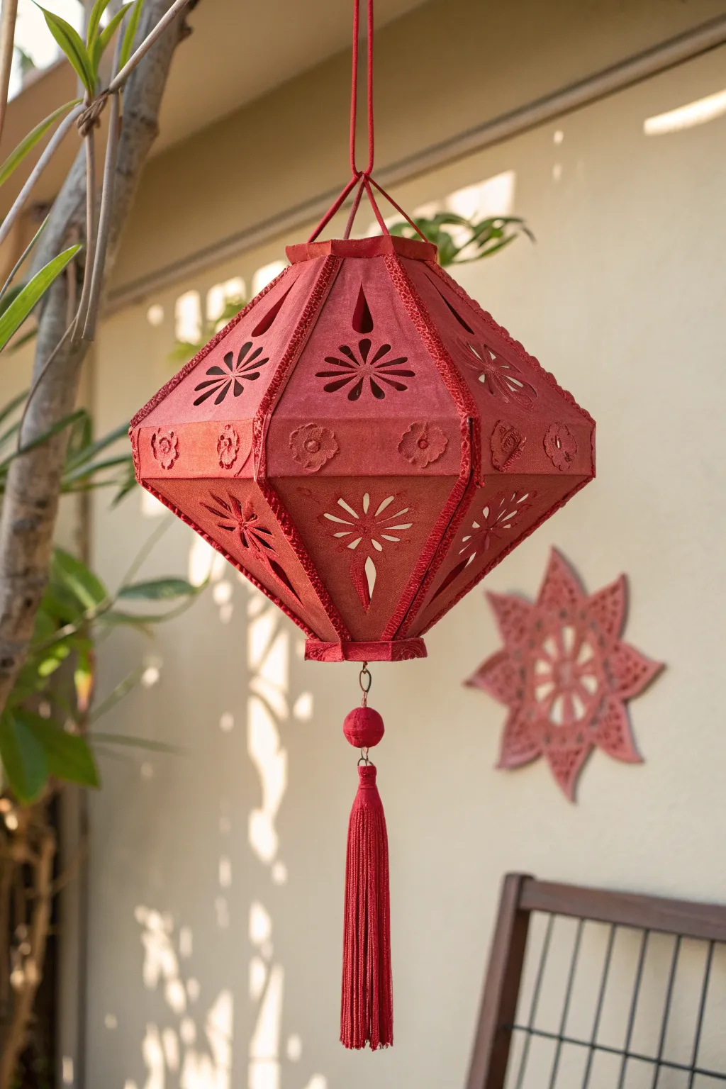 Illuminate your space with the charm of handcrafted red paper lanterns.