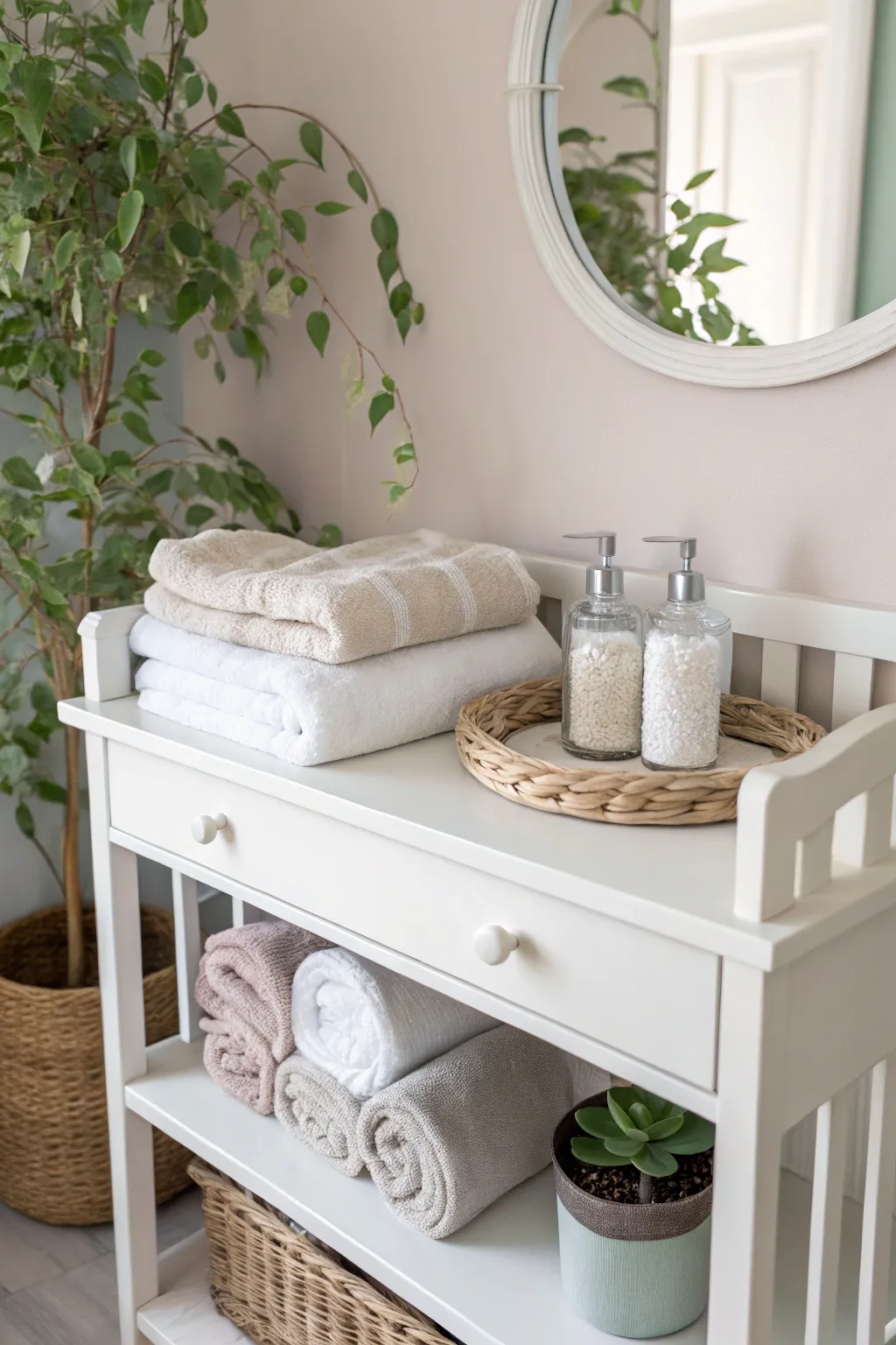 Elevate your bathroom storage with minimalist elegance and boho flair.