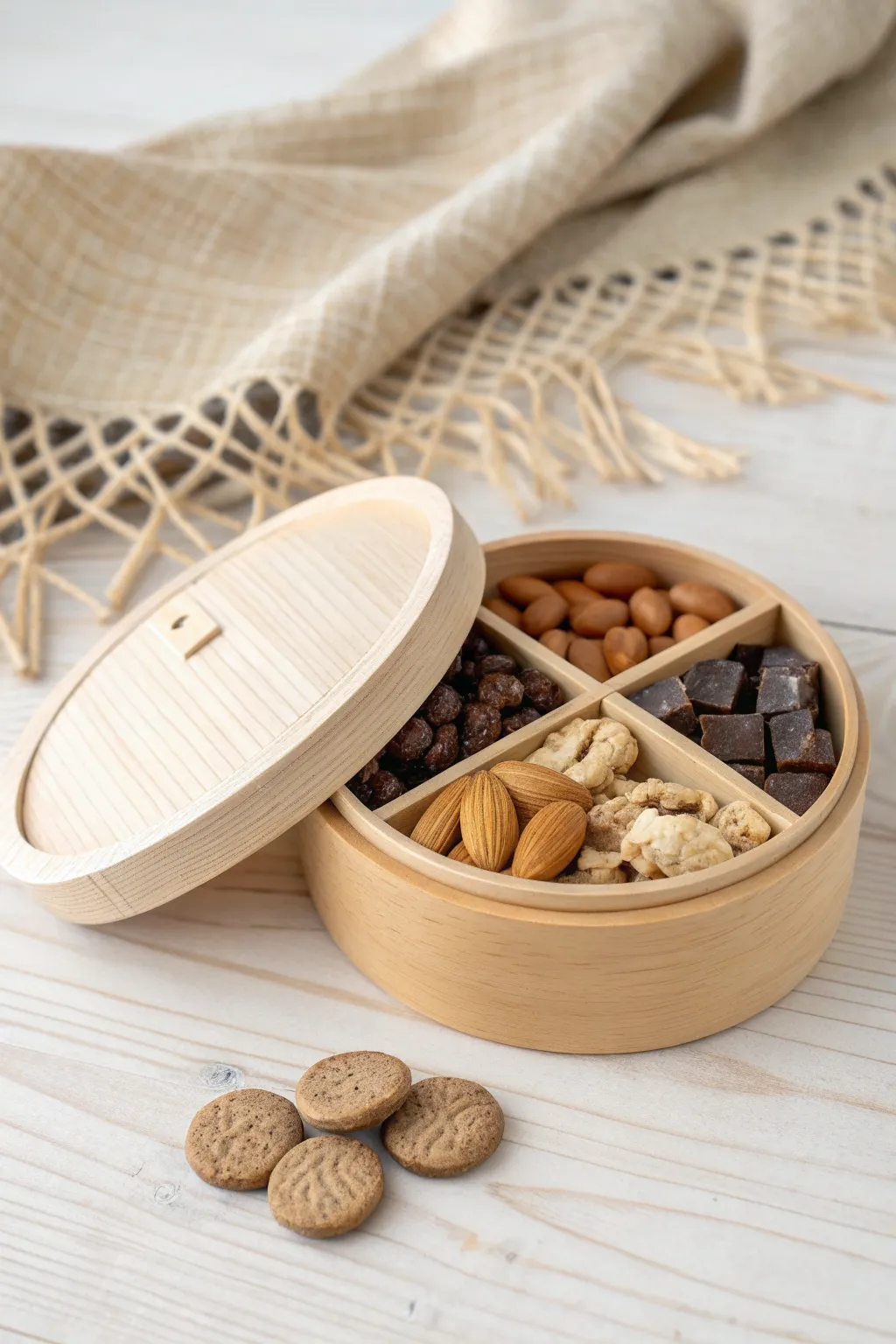 Elevate your snack game with this charming cheese box organizer.