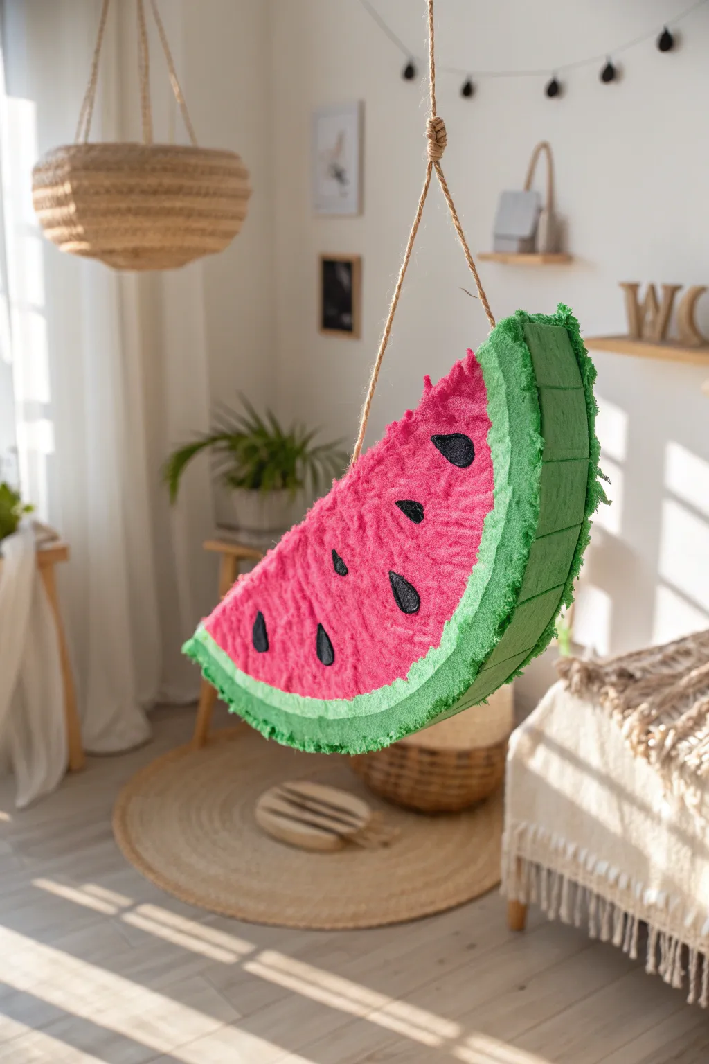 Add a slice of summer charm to your celebration with this delightful watermelon pinata!
